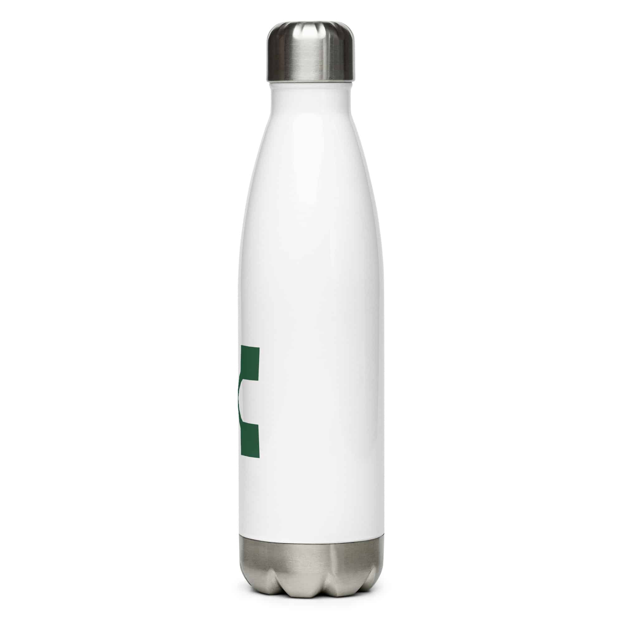Forest Green Crossed Feather Arrows Water Bottle