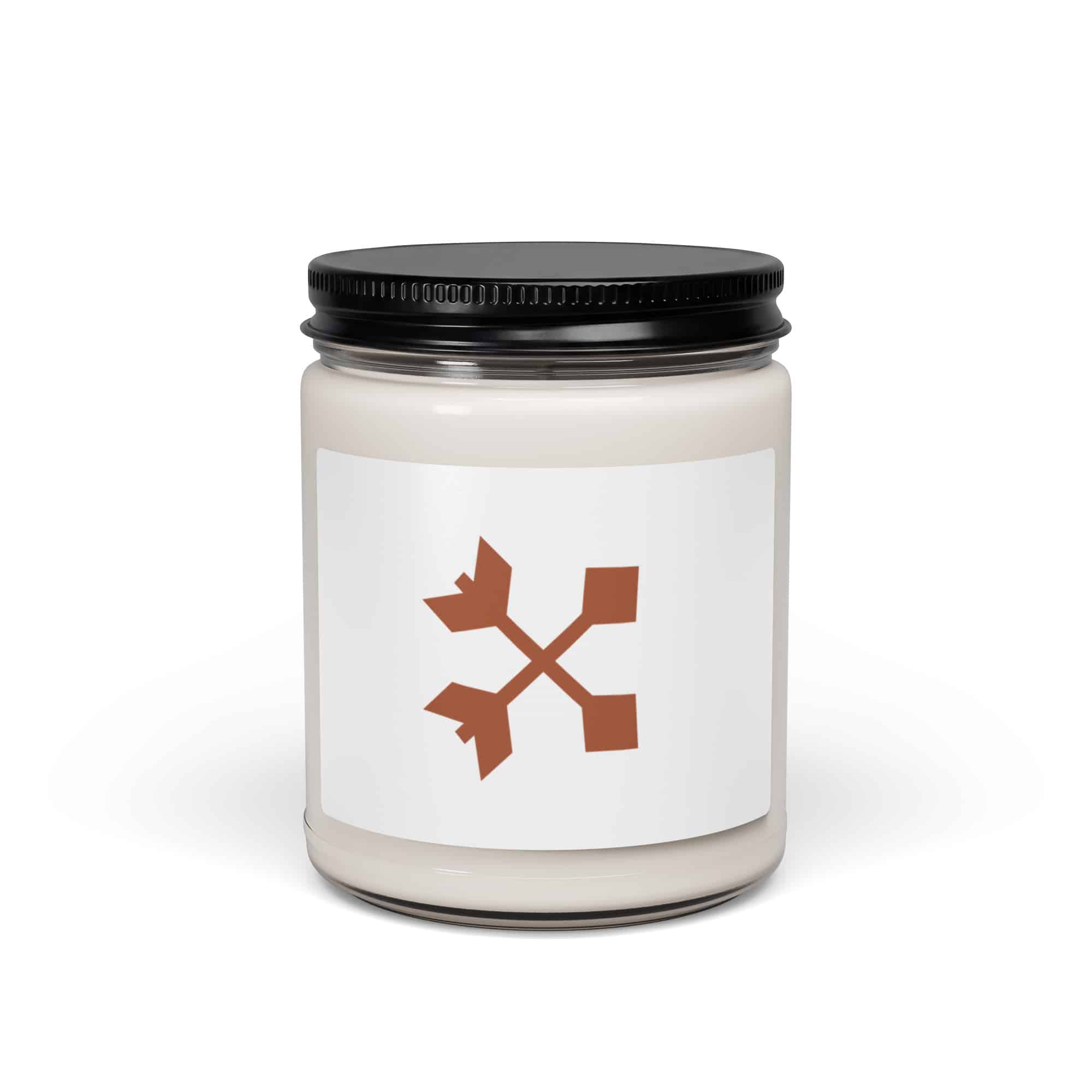 Terracotta Crossed Feather Arrows Candle
