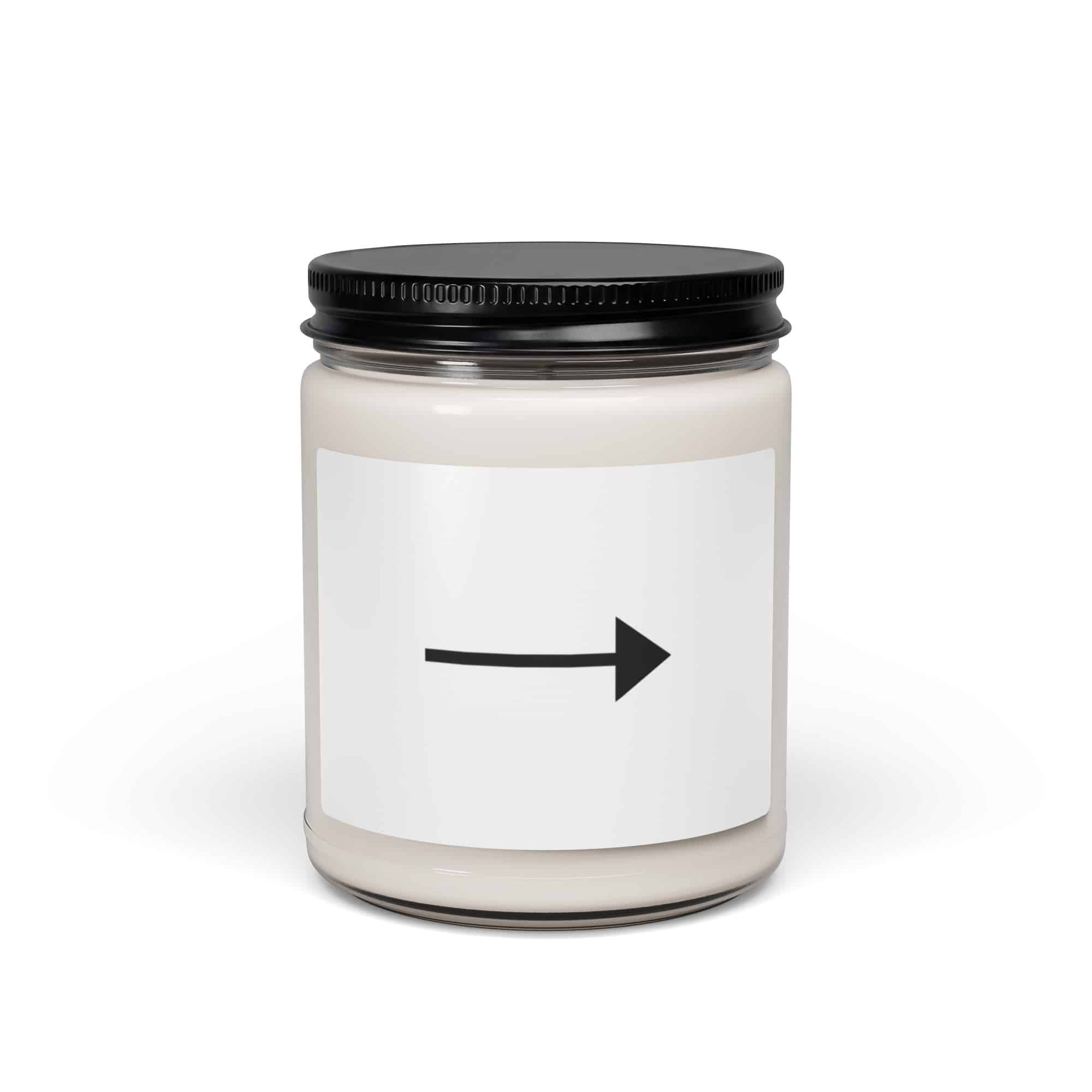 Black Straight Trail Arrow Candle