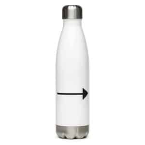 06 Straight Trail Arrow Black Stainless Steel Water Bottle - 17 oz - Main