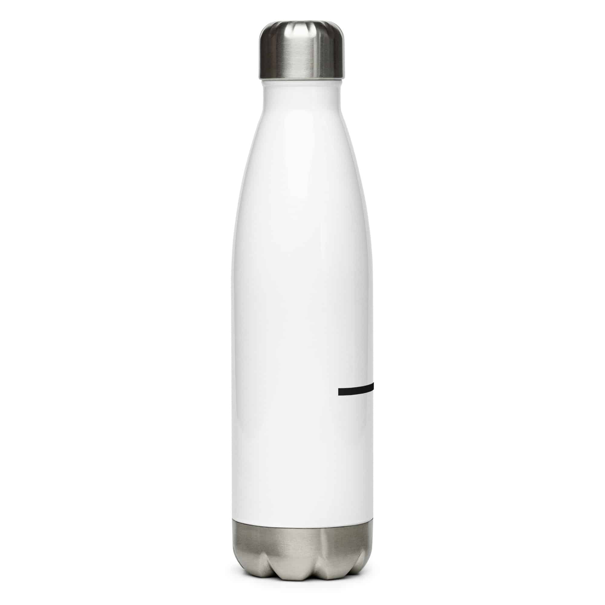 Black Straight Trail Arrow Water Bottle