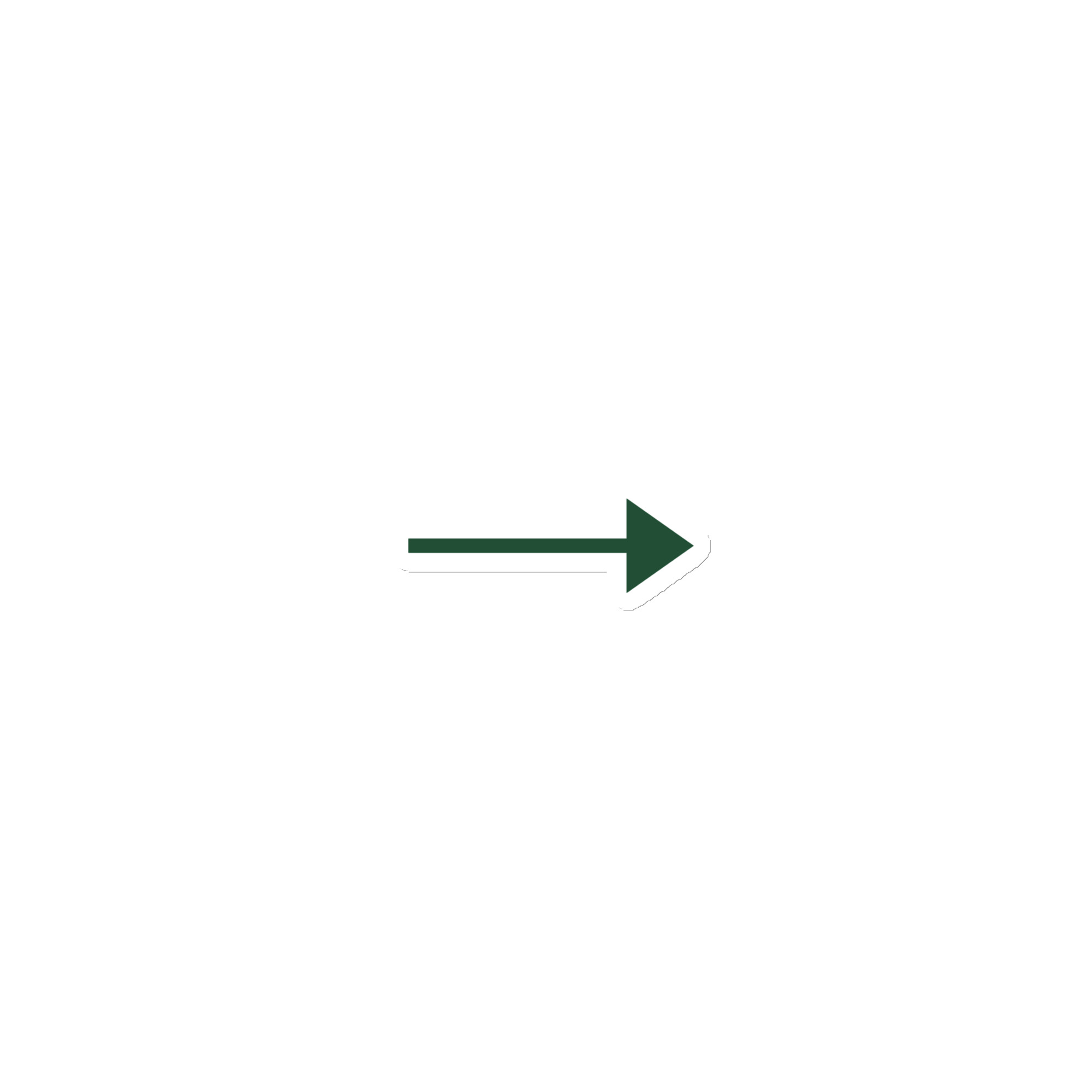 Forest Green Straight Trail Arrow Die-Cut Magnet