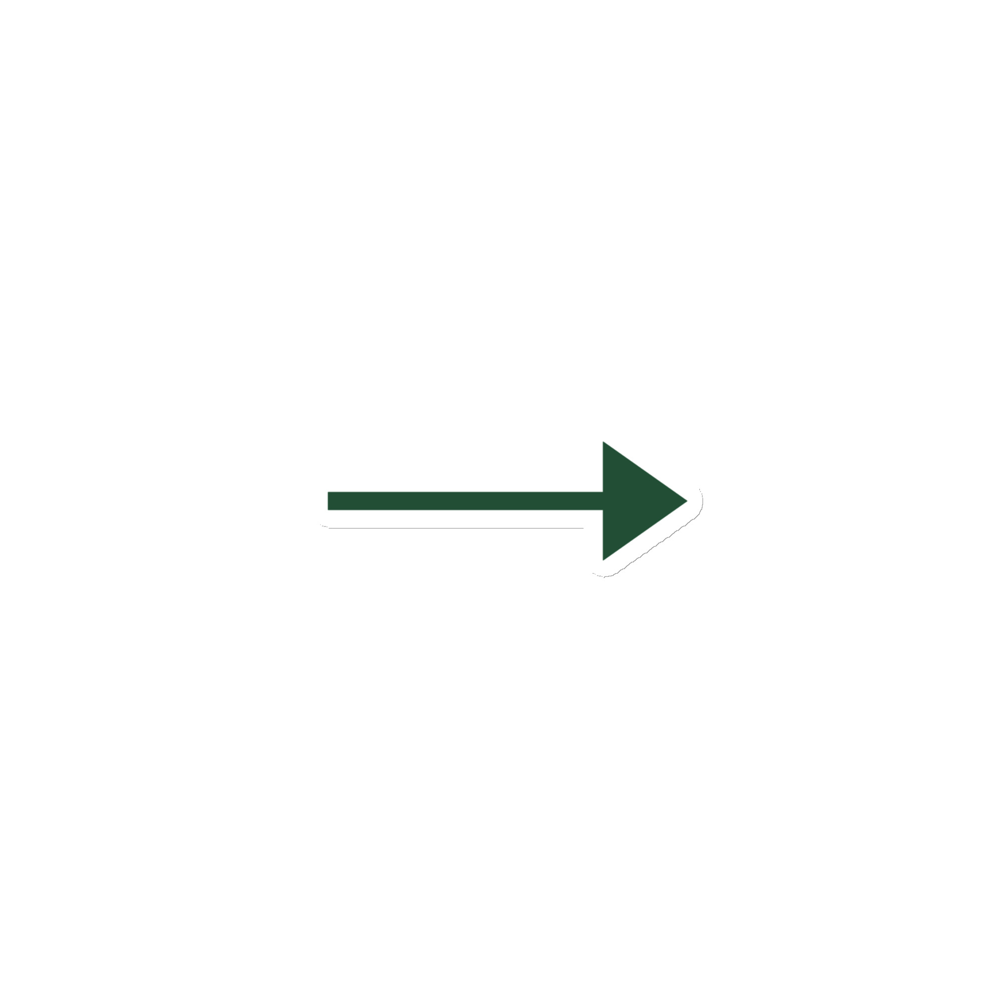 Forest Green Straight Trail Arrow Die-Cut Magnet