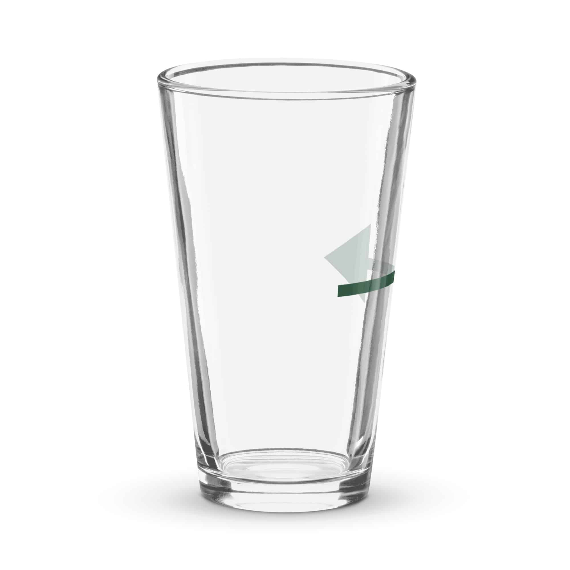 Forest Green Straight Trail Arrow Pint Glass