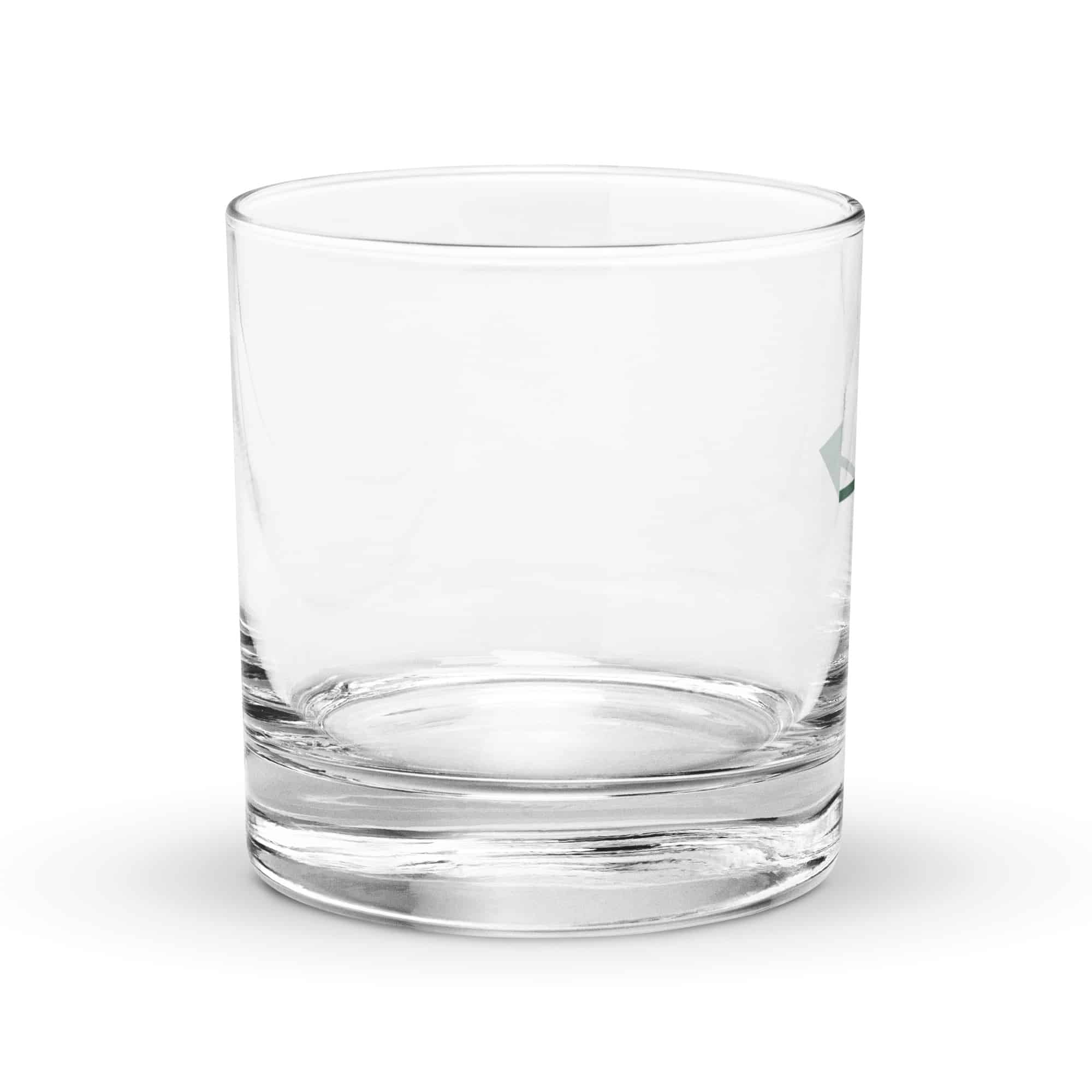 Forest Green Straight Trail Arrow Rocks Glass