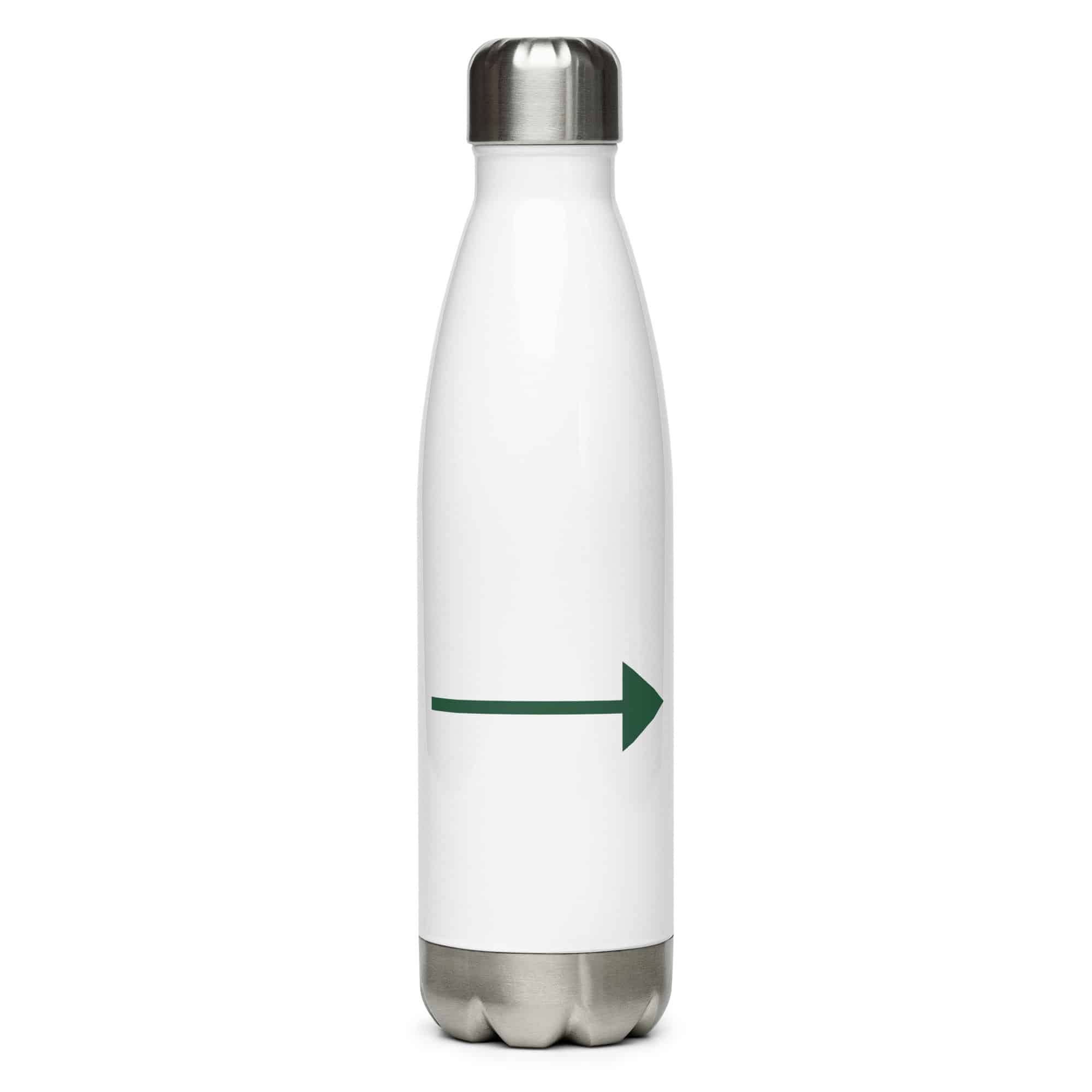Forest Green Straight Trail Arrow Water Bottle