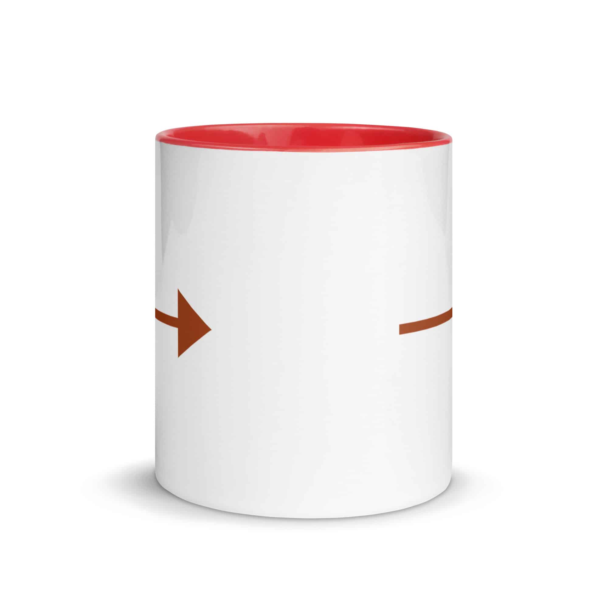 Terracotta Straight Trail Arrow Color Inside Mug
