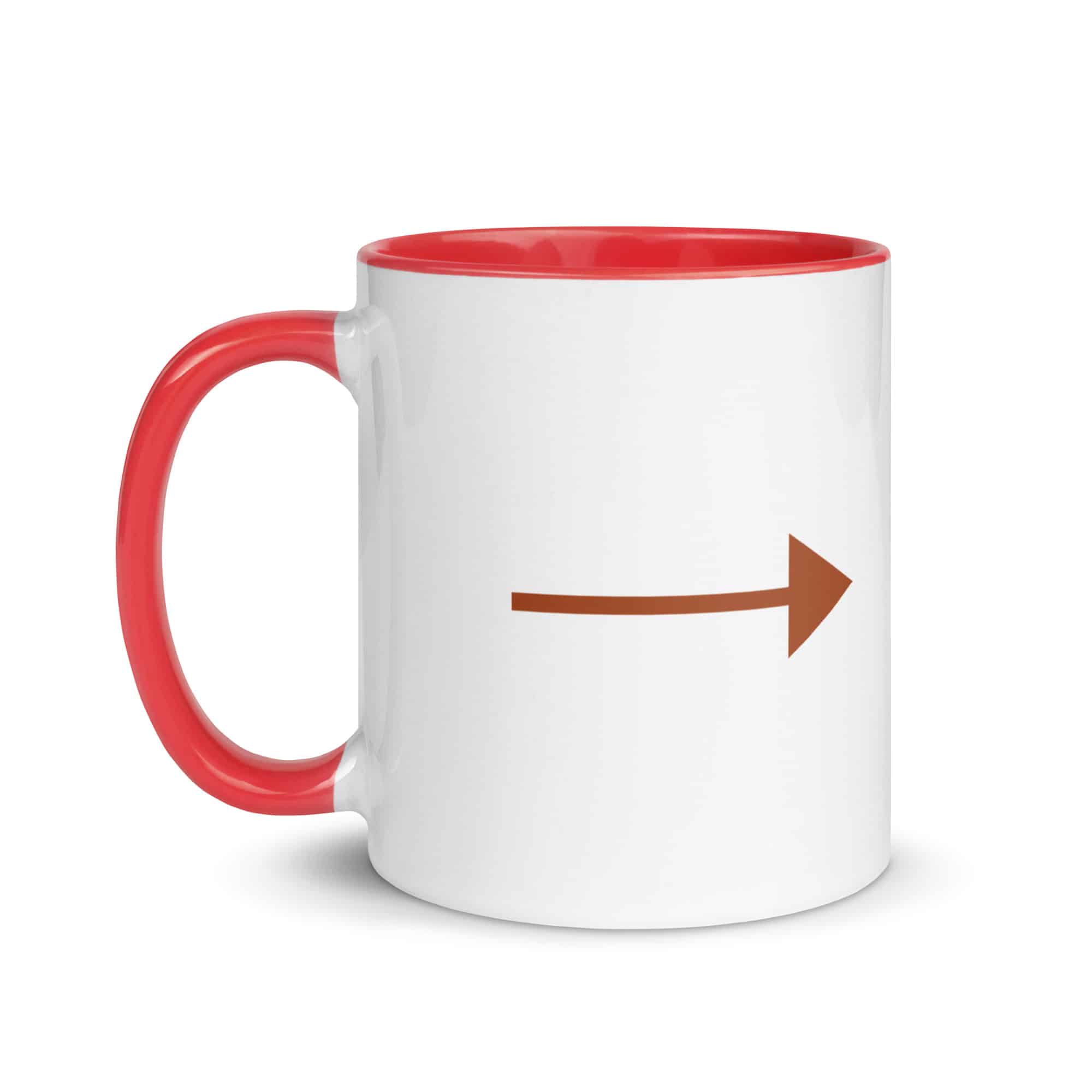 Terracotta Straight Trail Arrow Color Inside Mug