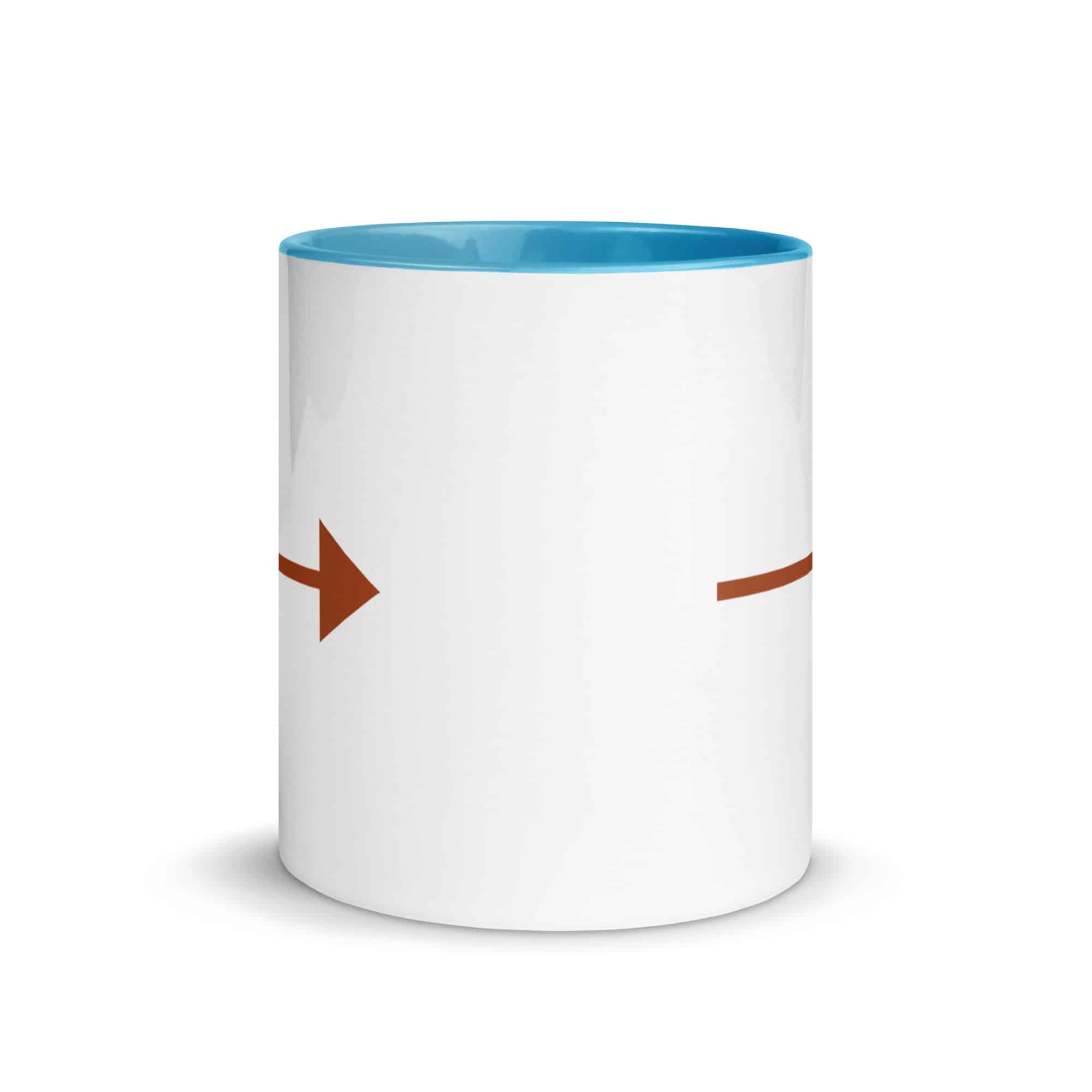 Terracotta Straight Trail Arrow Color Inside Mug