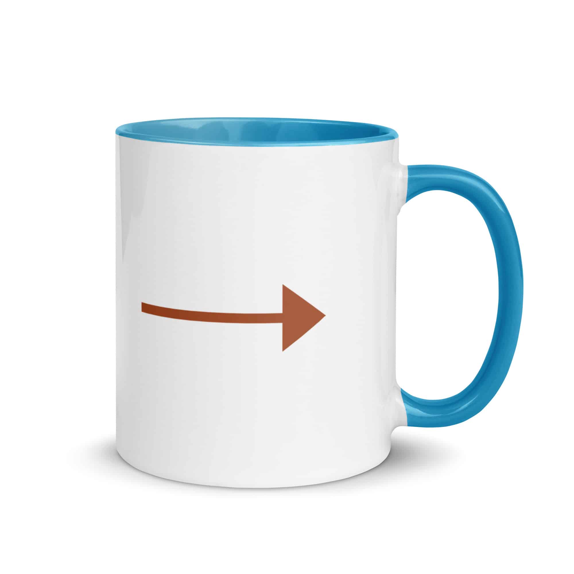 Terracotta Straight Trail Arrow Color Inside Mug
