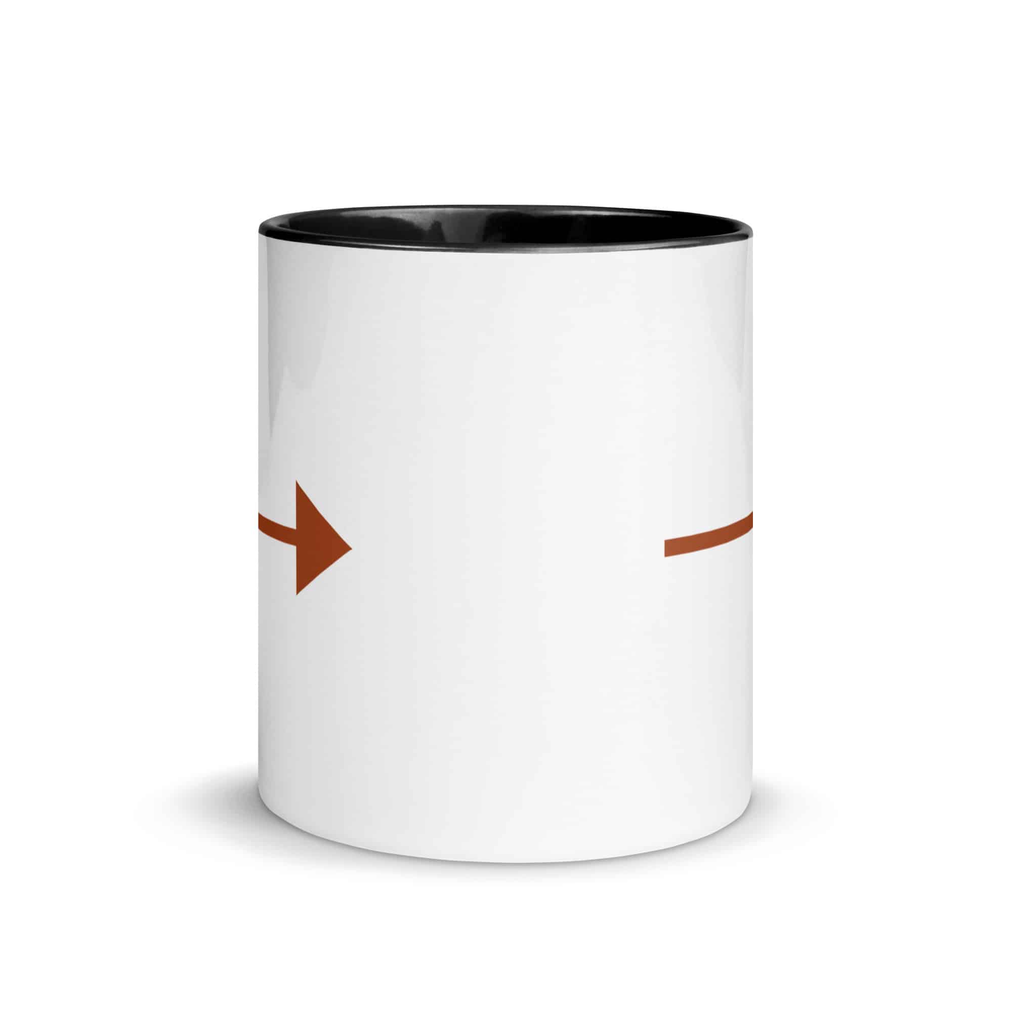 Terracotta Straight Trail Arrow Color Inside Mug