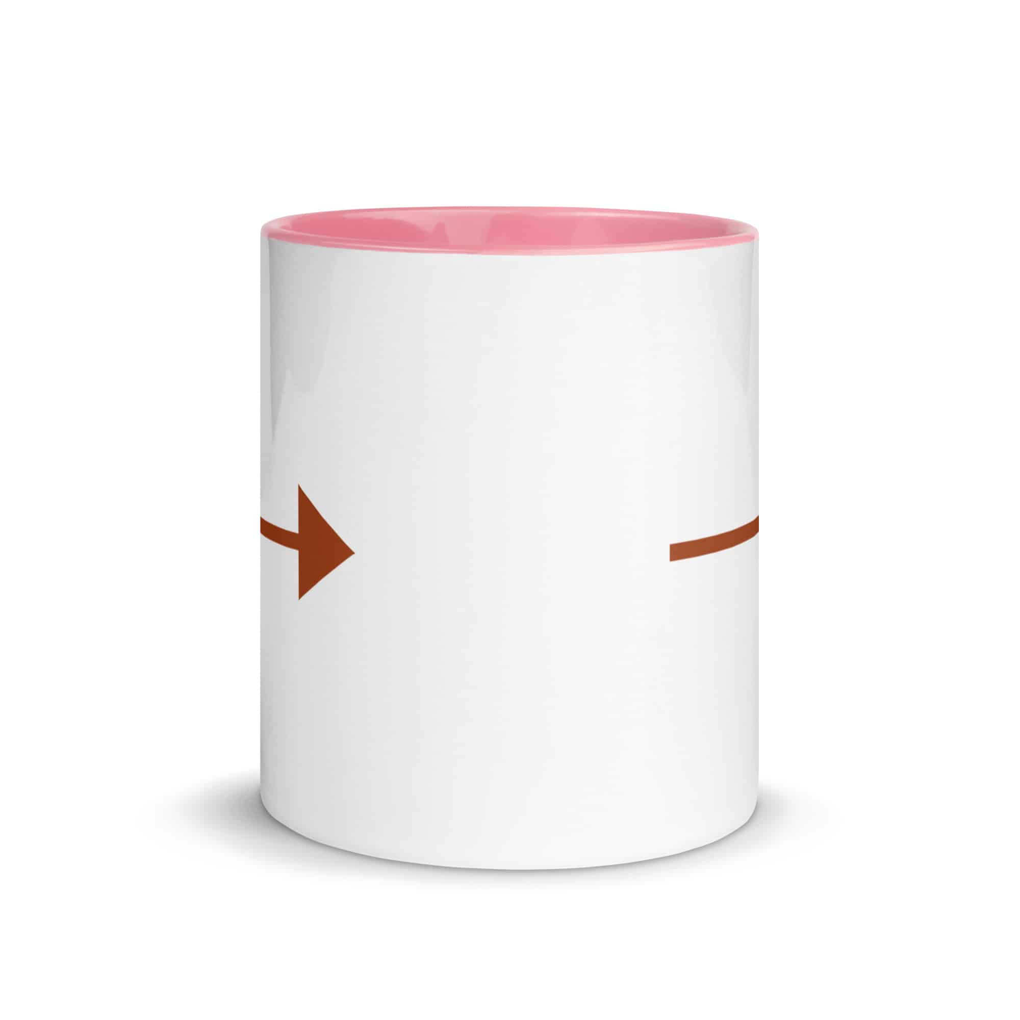 Terracotta Straight Trail Arrow Color Inside Mug