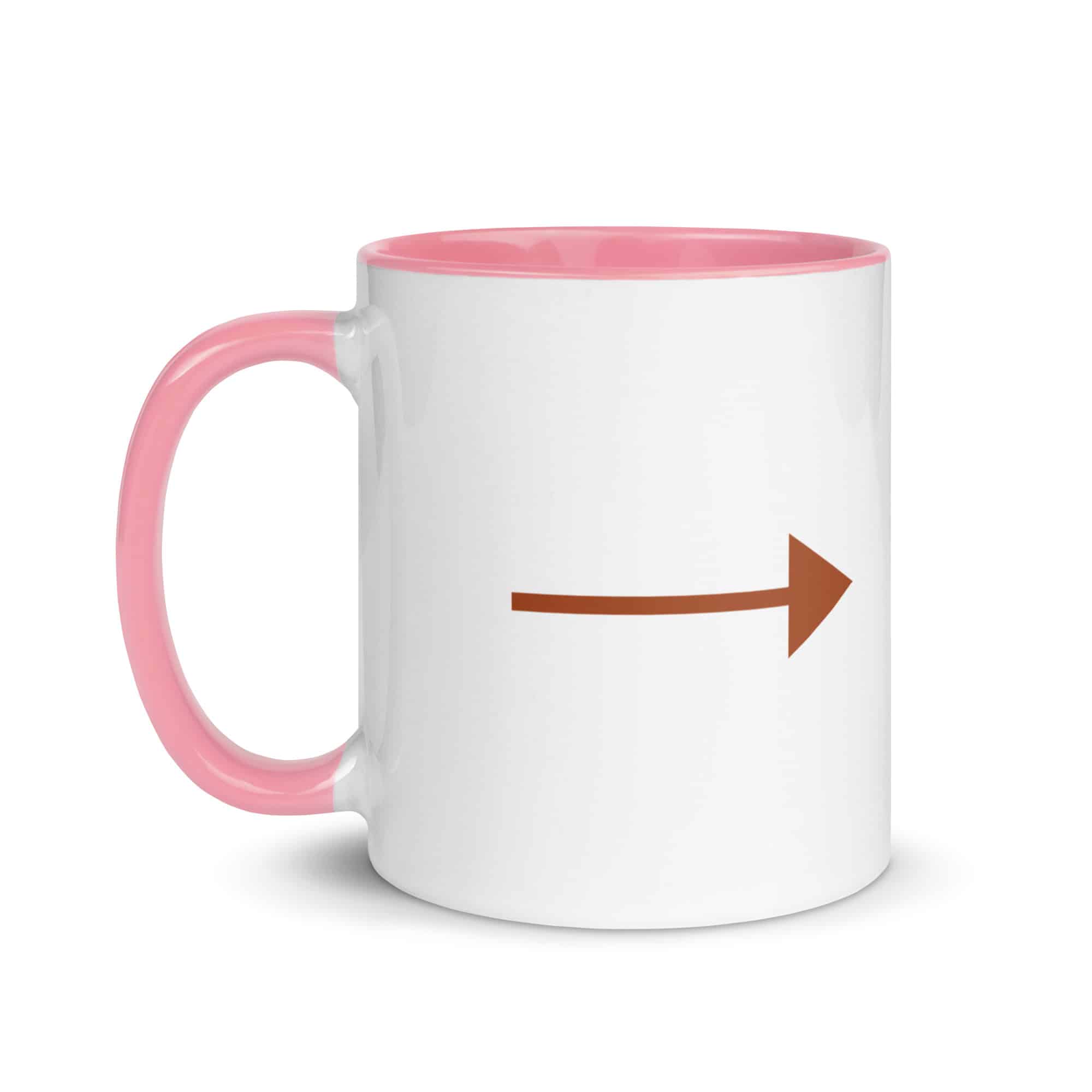Terracotta Straight Trail Arrow Color Inside Mug