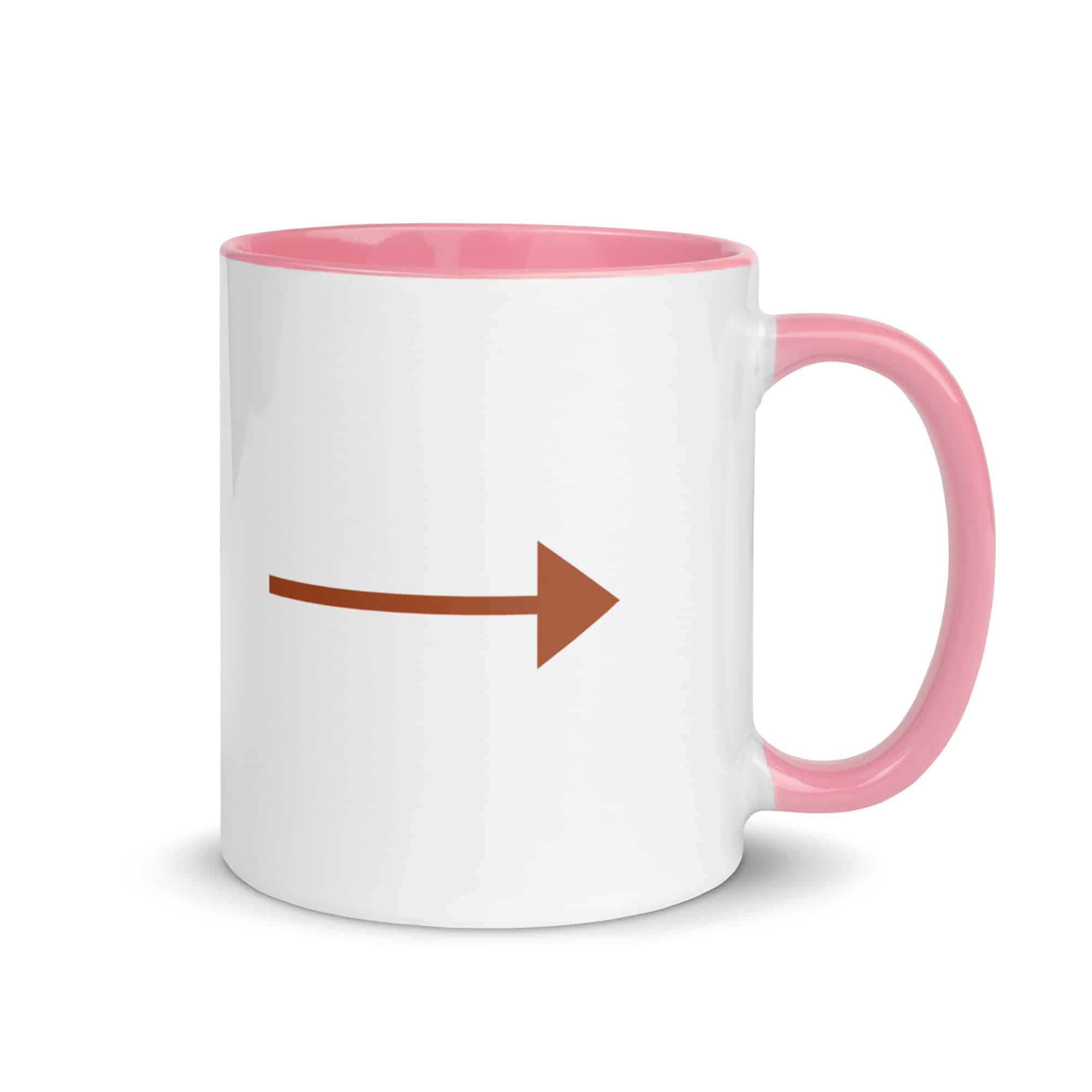Terracotta Straight Trail Arrow Color Inside Mug