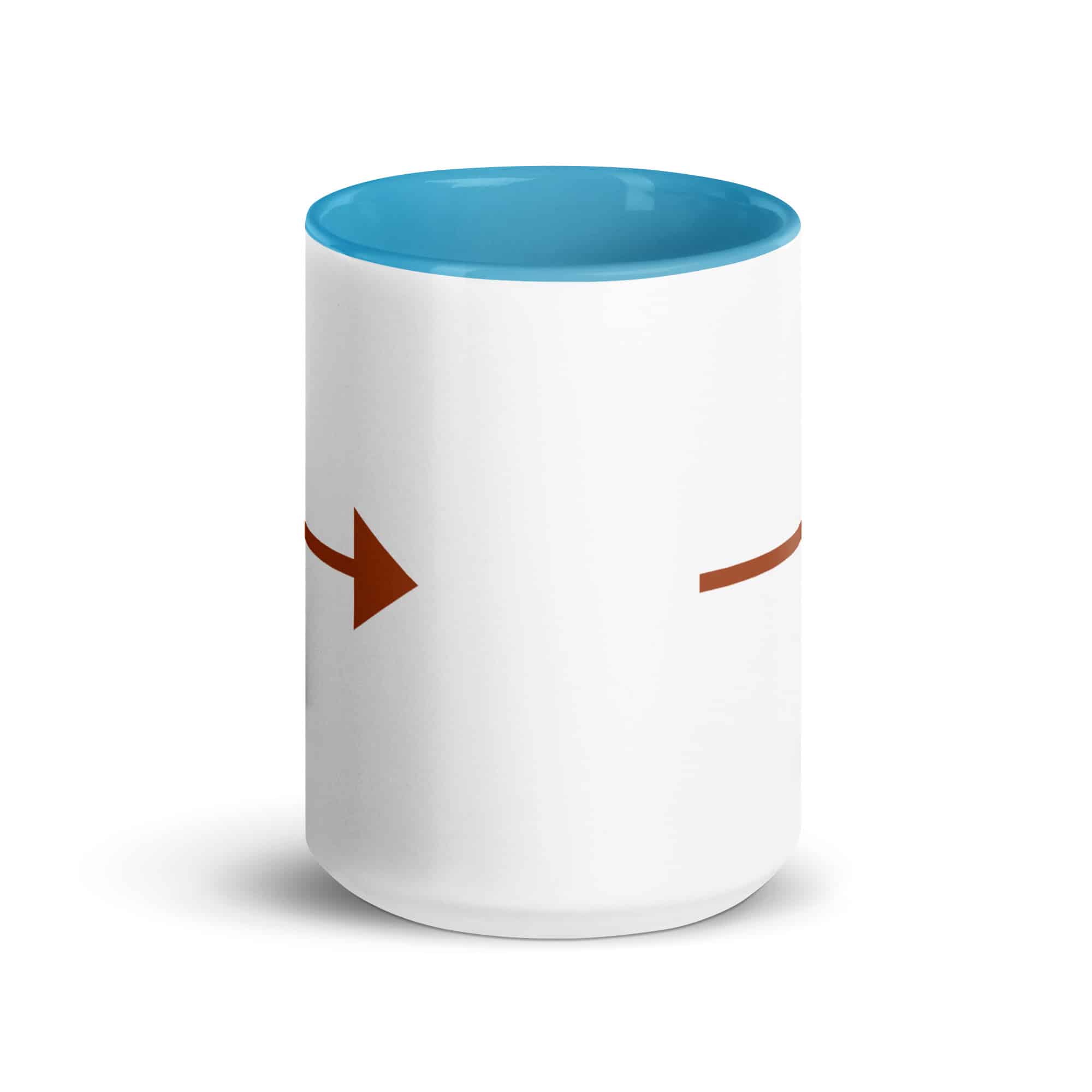Terracotta Straight Trail Arrow Color Inside Mug