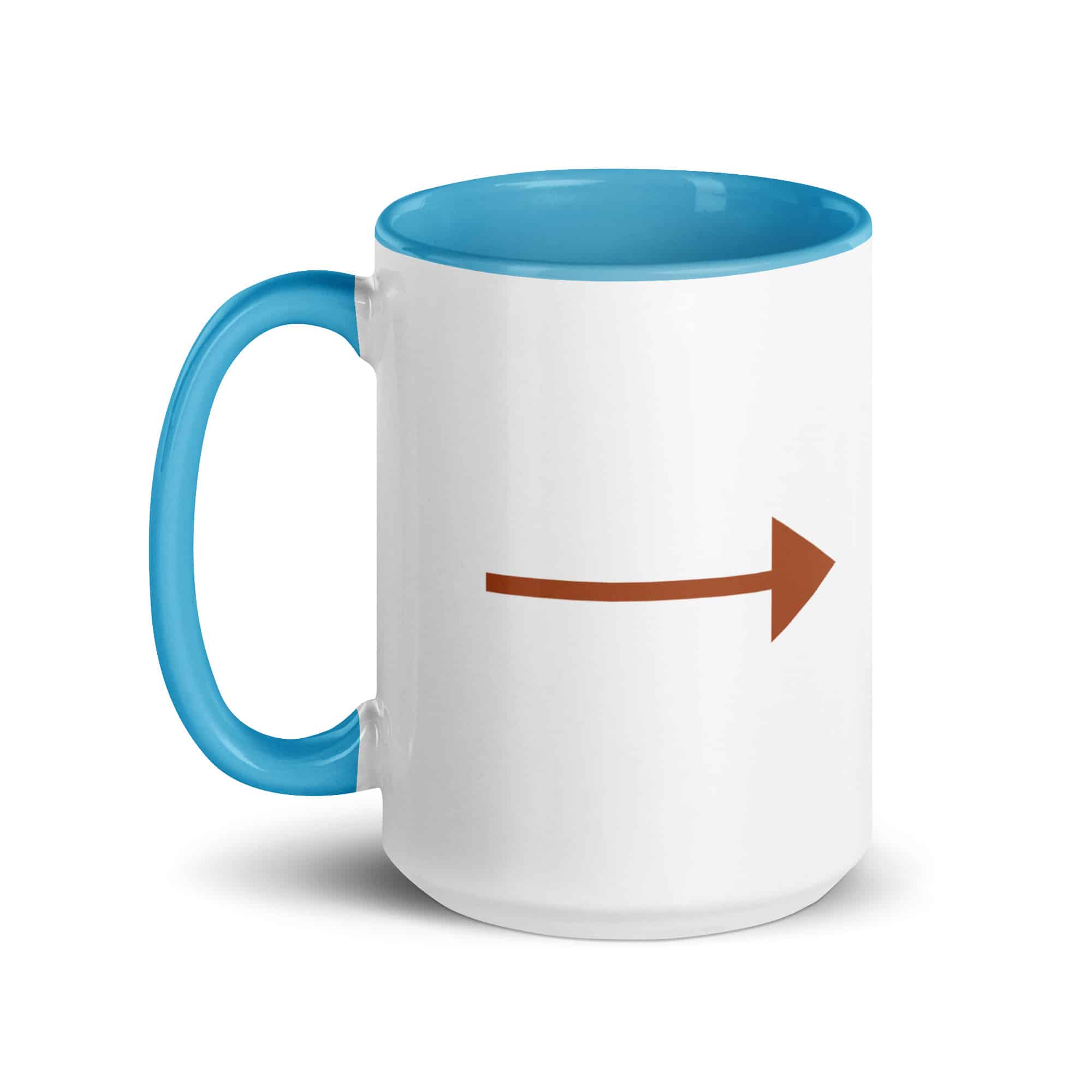 Terracotta Straight Trail Arrow Color Inside Mug