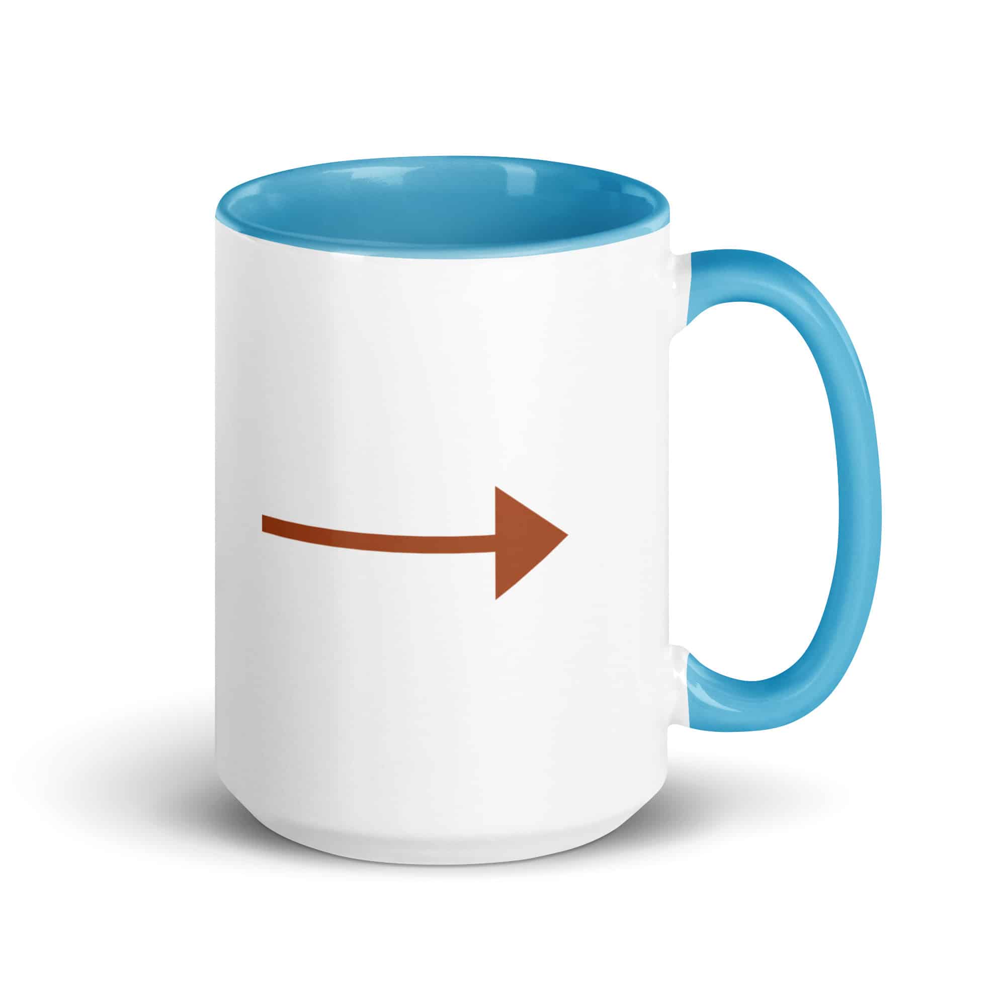 Terracotta Straight Trail Arrow Color Inside Mug
