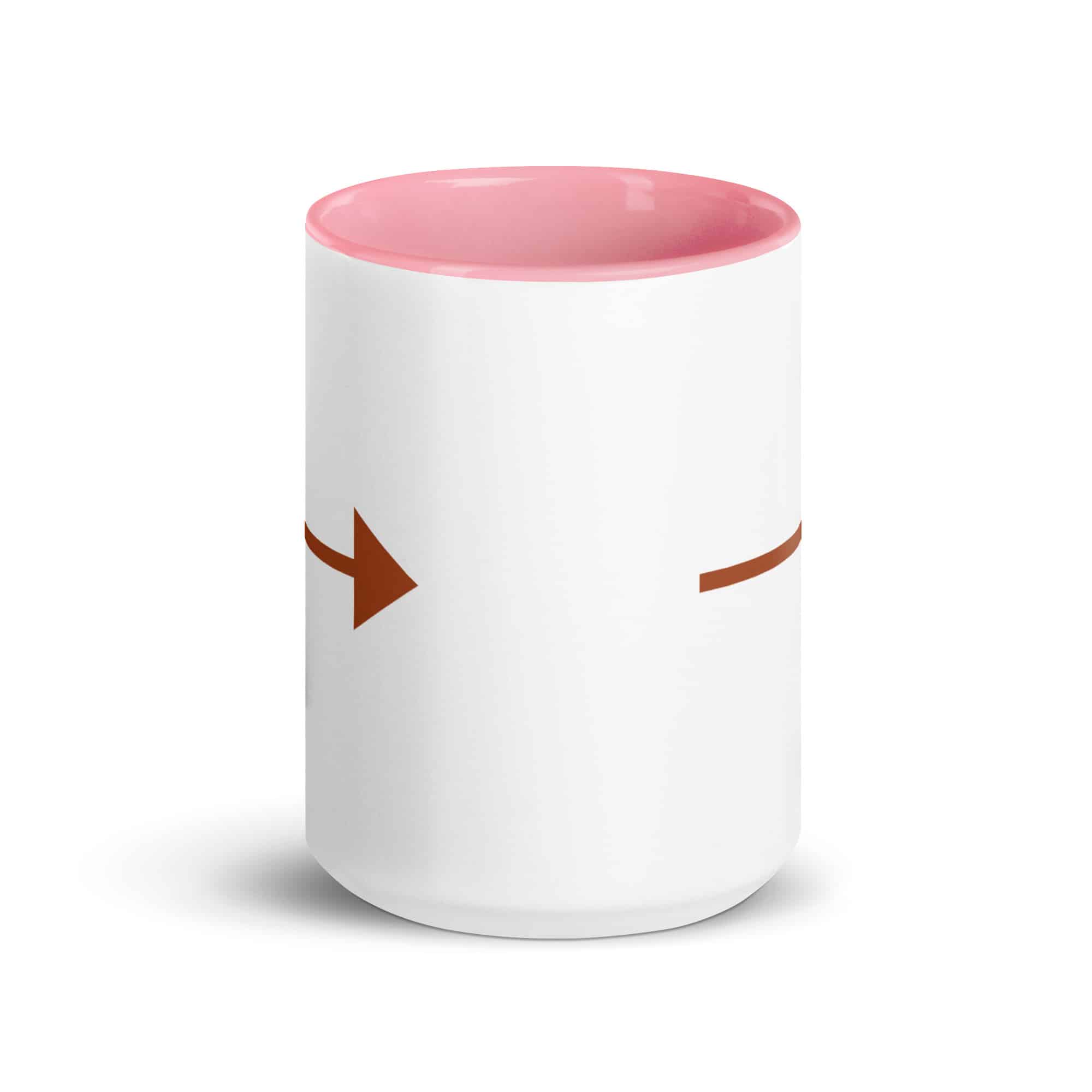 Terracotta Straight Trail Arrow Color Inside Mug