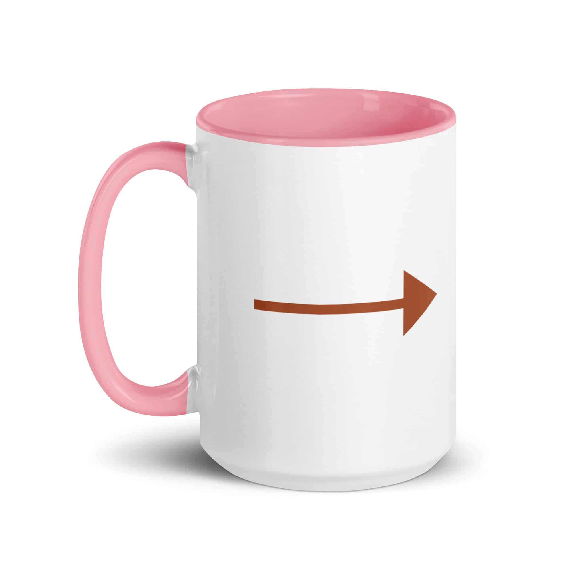 Terracotta Straight Trail Arrow Color Inside Mug