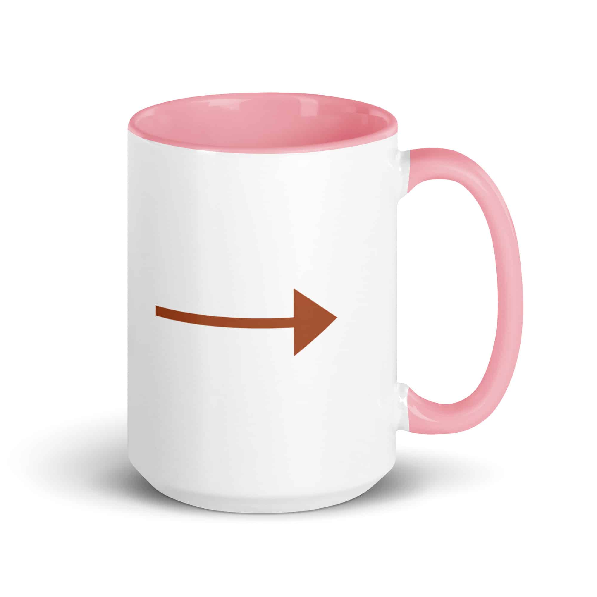 Terracotta Straight Trail Arrow Color Inside Mug