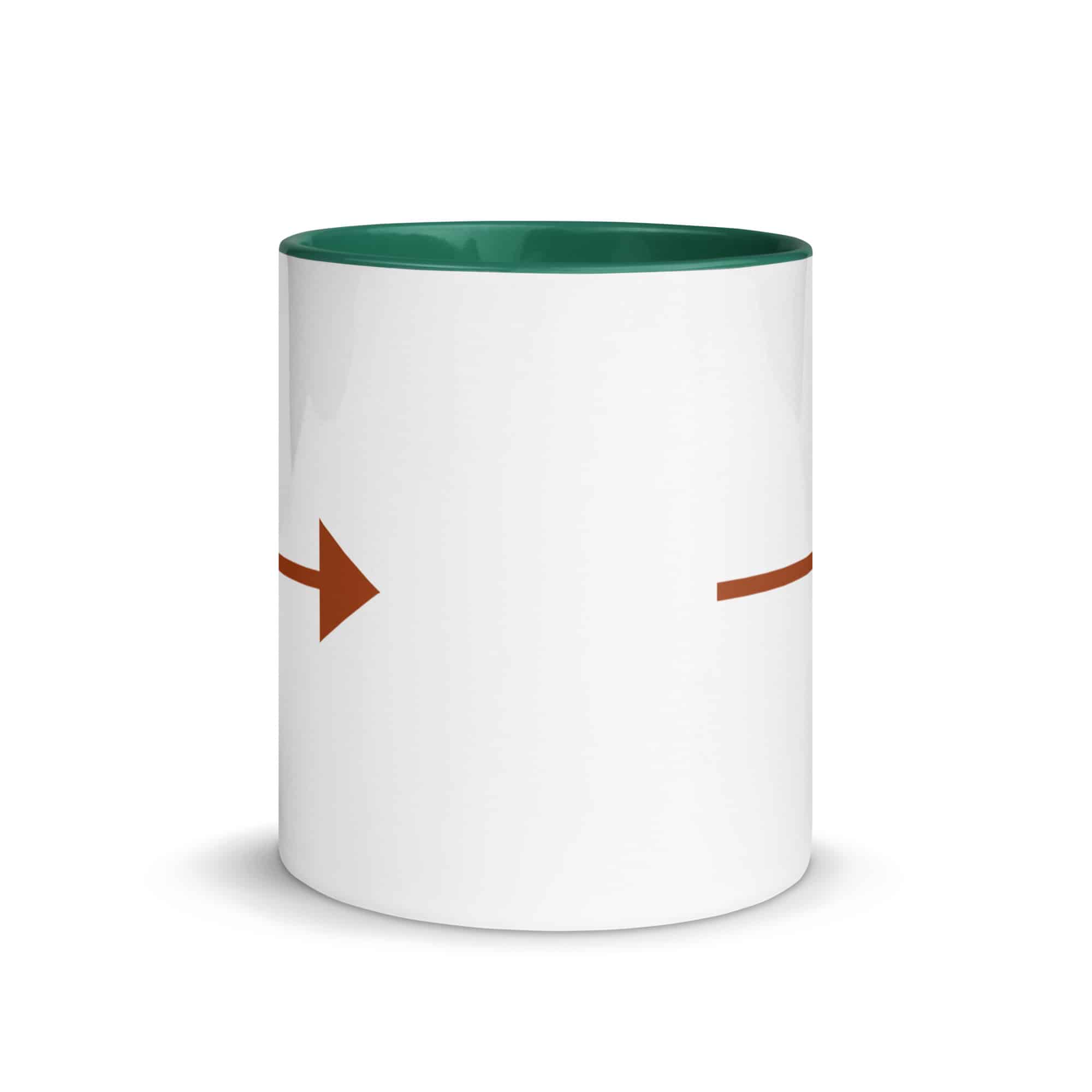 Terracotta Straight Trail Arrow Color Inside Mug
