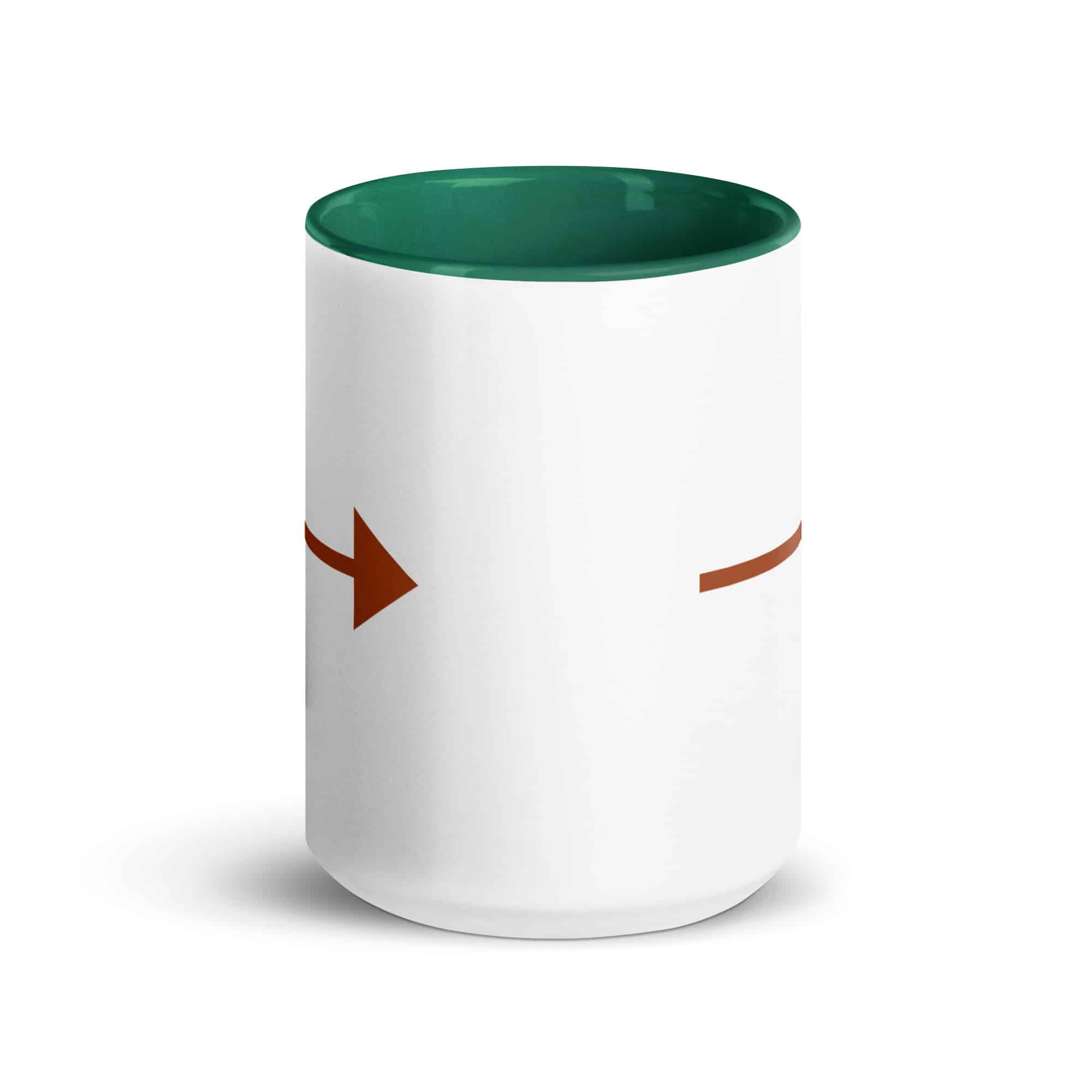 Terracotta Straight Trail Arrow Color Inside Mug