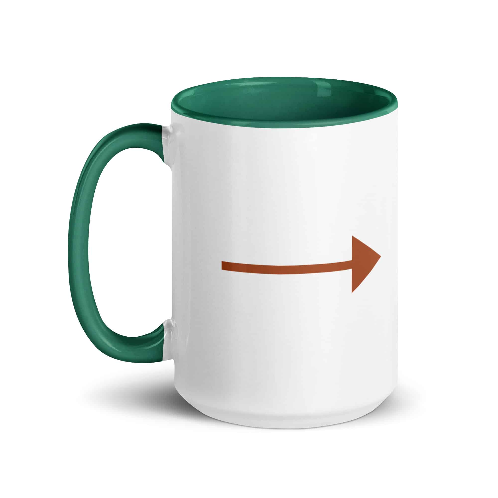 Terracotta Straight Trail Arrow Color Inside Mug