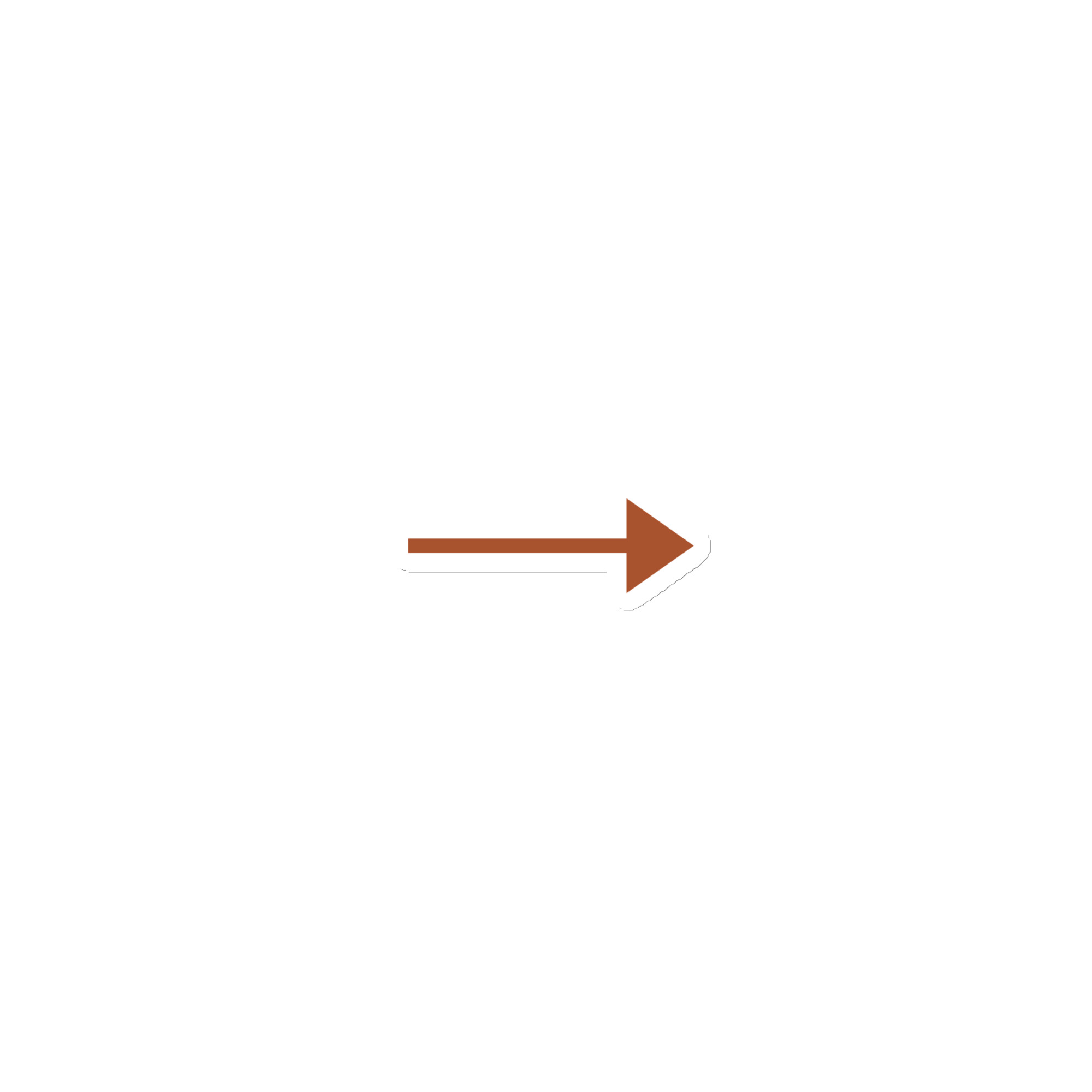 Terracotta Straight Trail Arrow Die-Cut Magnet