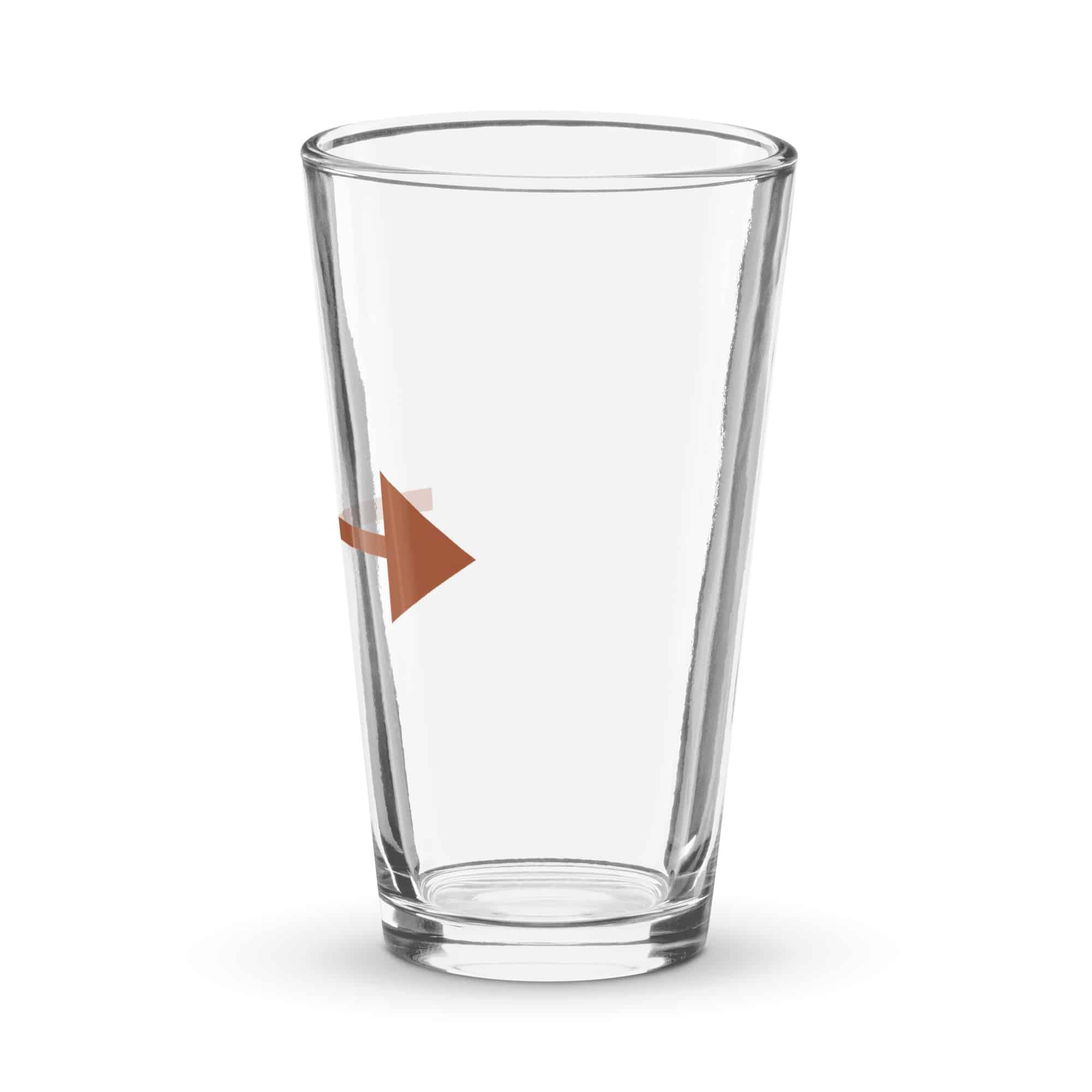 Terracotta Straight Trail Arrow Pint Glass