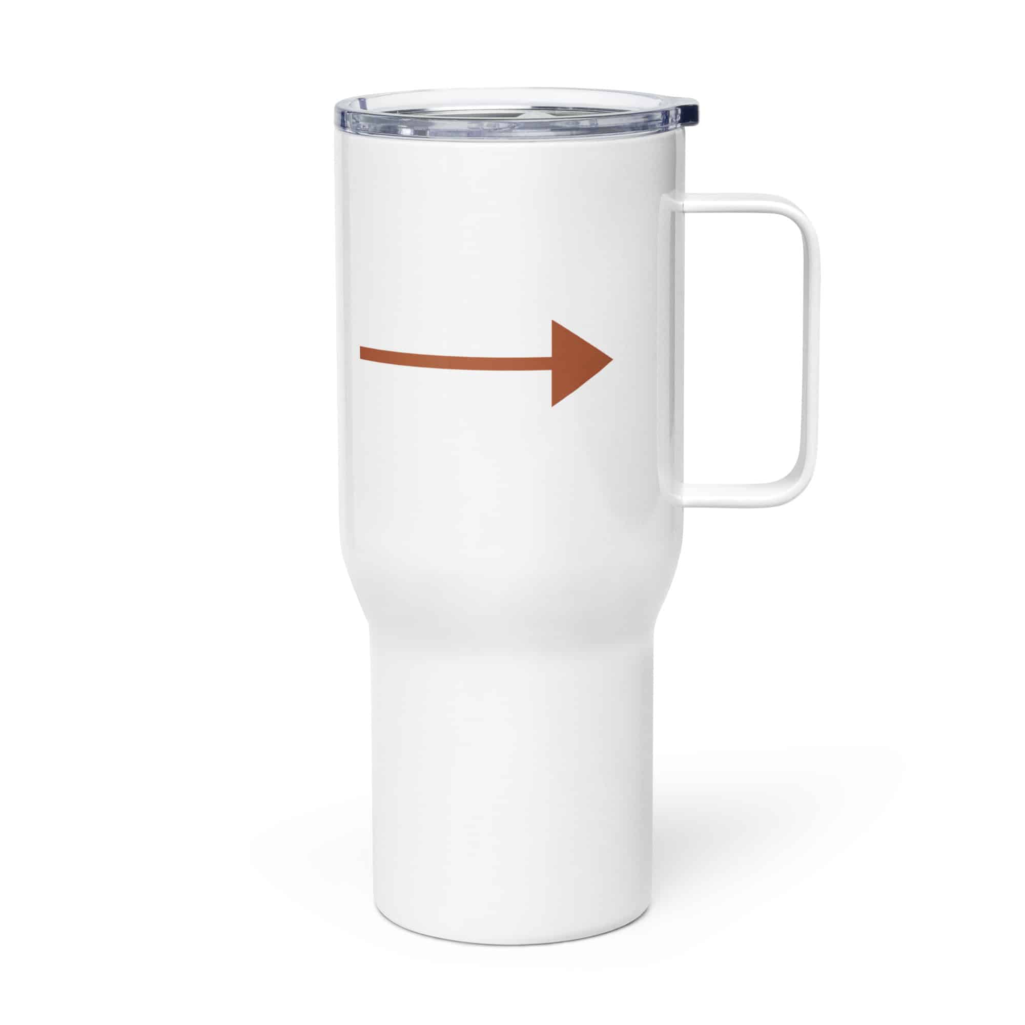 Terracotta Straight Trail Arrow Travel Mug