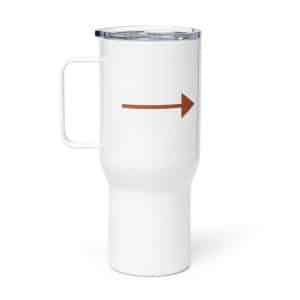 06 Straight Trail Arrow Terracotta Travel Mug - 25 oz - Main