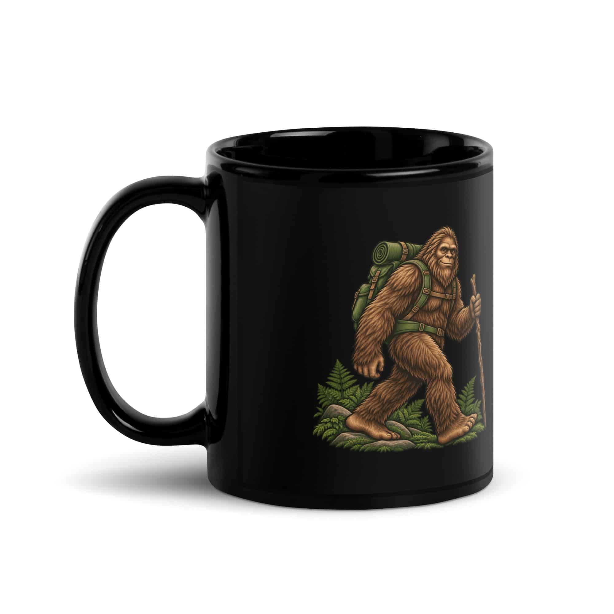 Weekend Trail Pack Bigfoot Black Mug