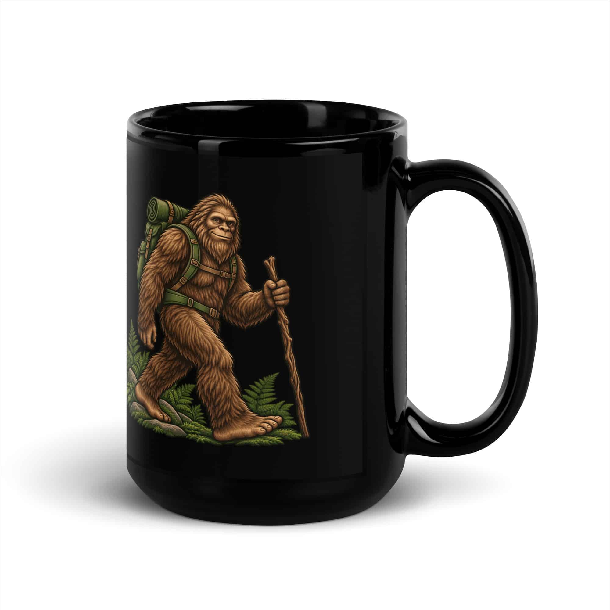 Weekend Trail Pack Bigfoot Black Mug