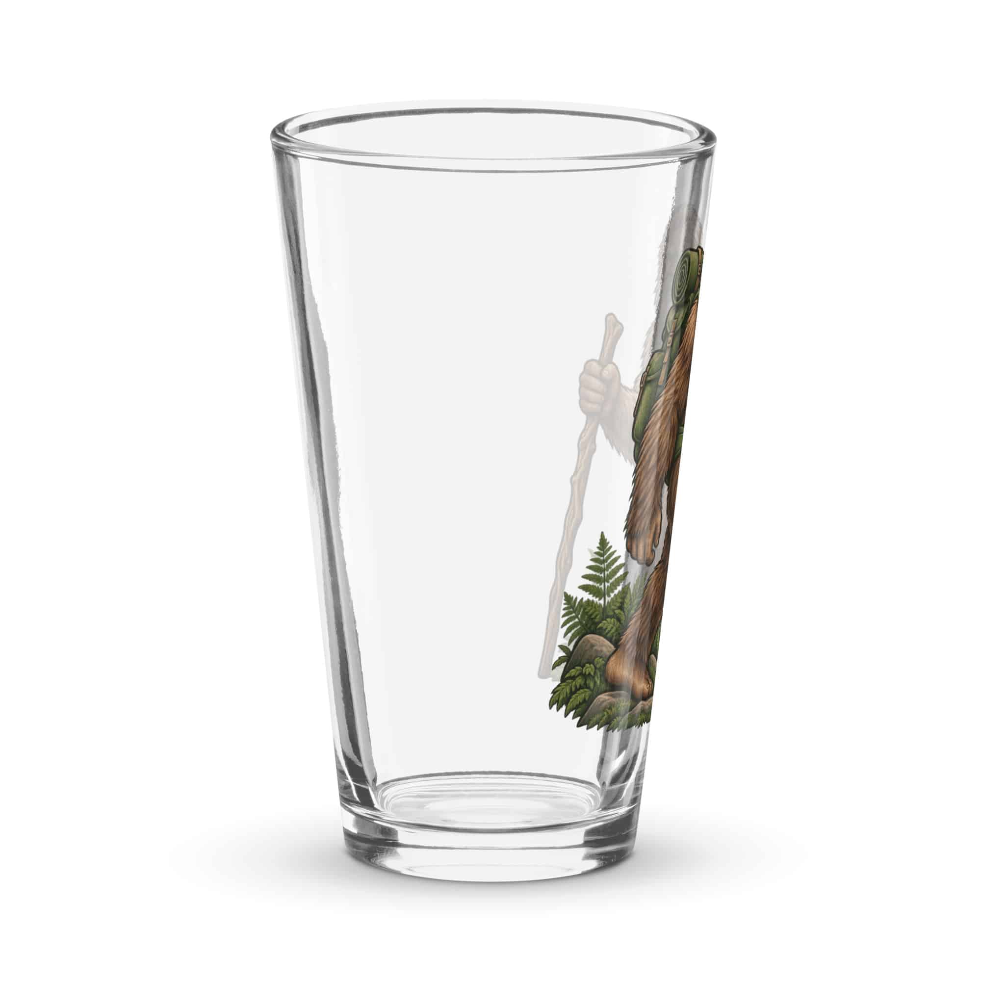 Weekend Trail Bigfoot Hiker Pint Glass