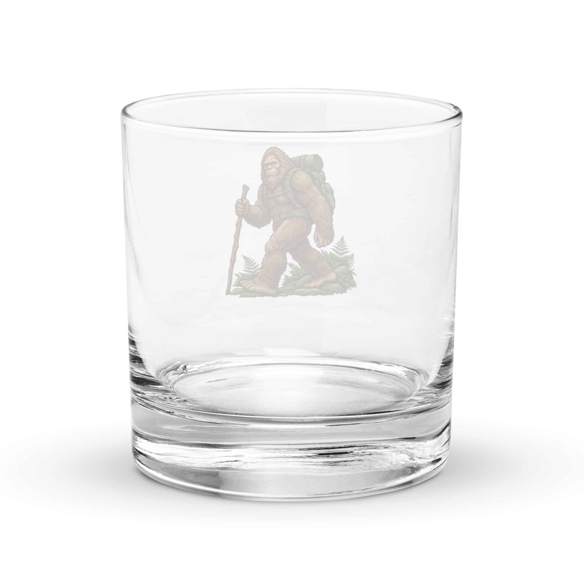 Weekend Trail Bigfoot Hiker Rocks Glass