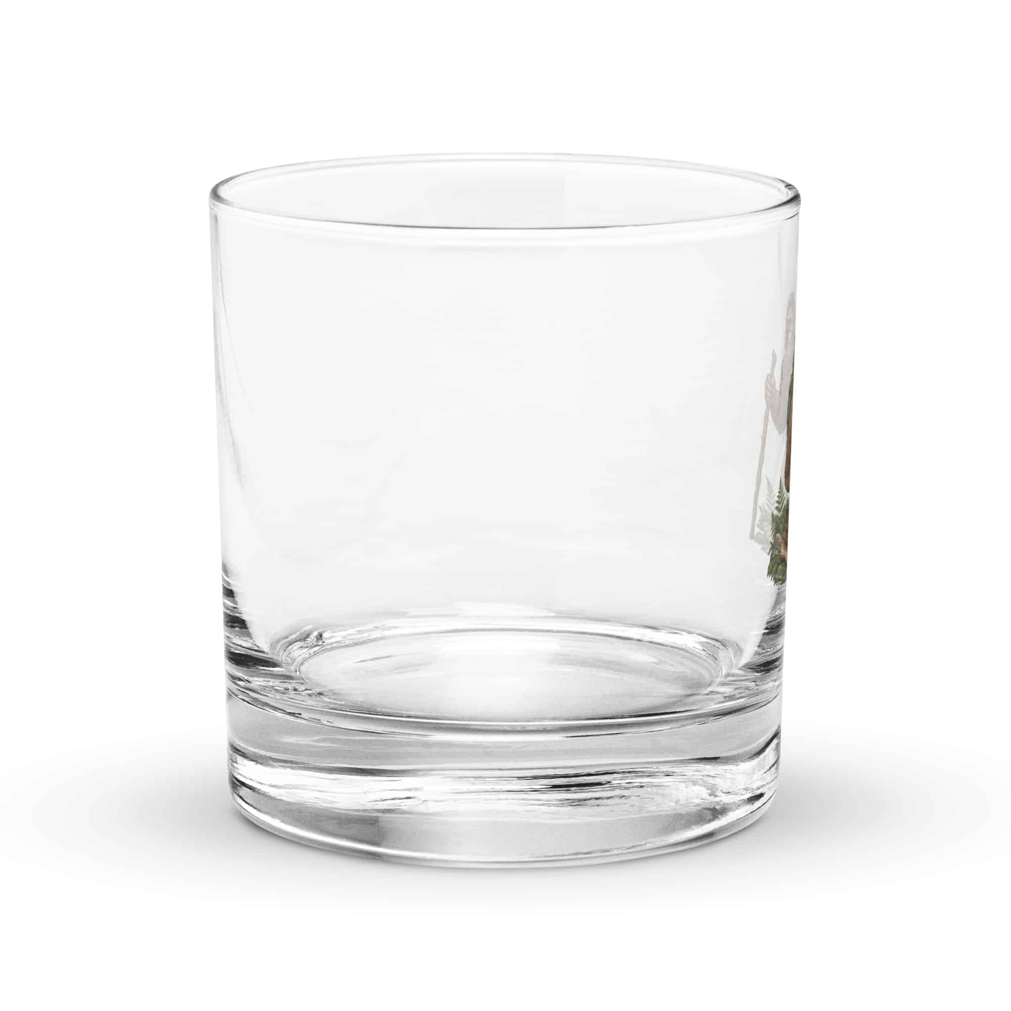 Weekend Trail Bigfoot Hiker Rocks Glass