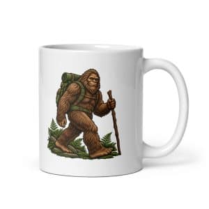 06 Weekend Trail Pack White Ceramic Coffee Mug - 11 oz - Main