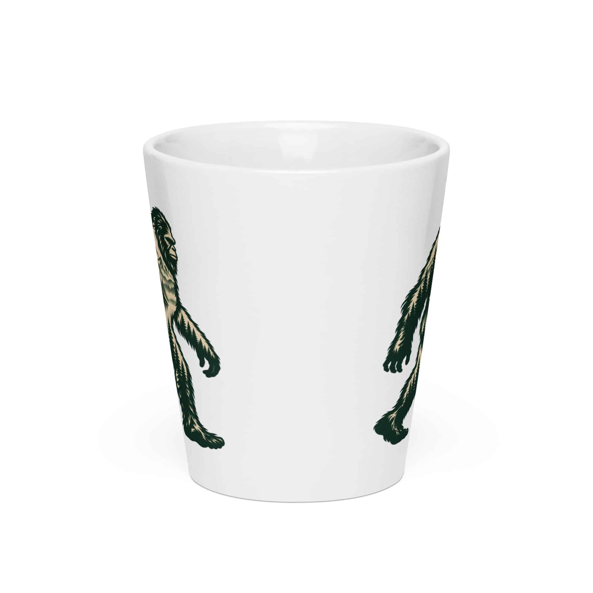 Pine Forest Bigfoot Latte Mug