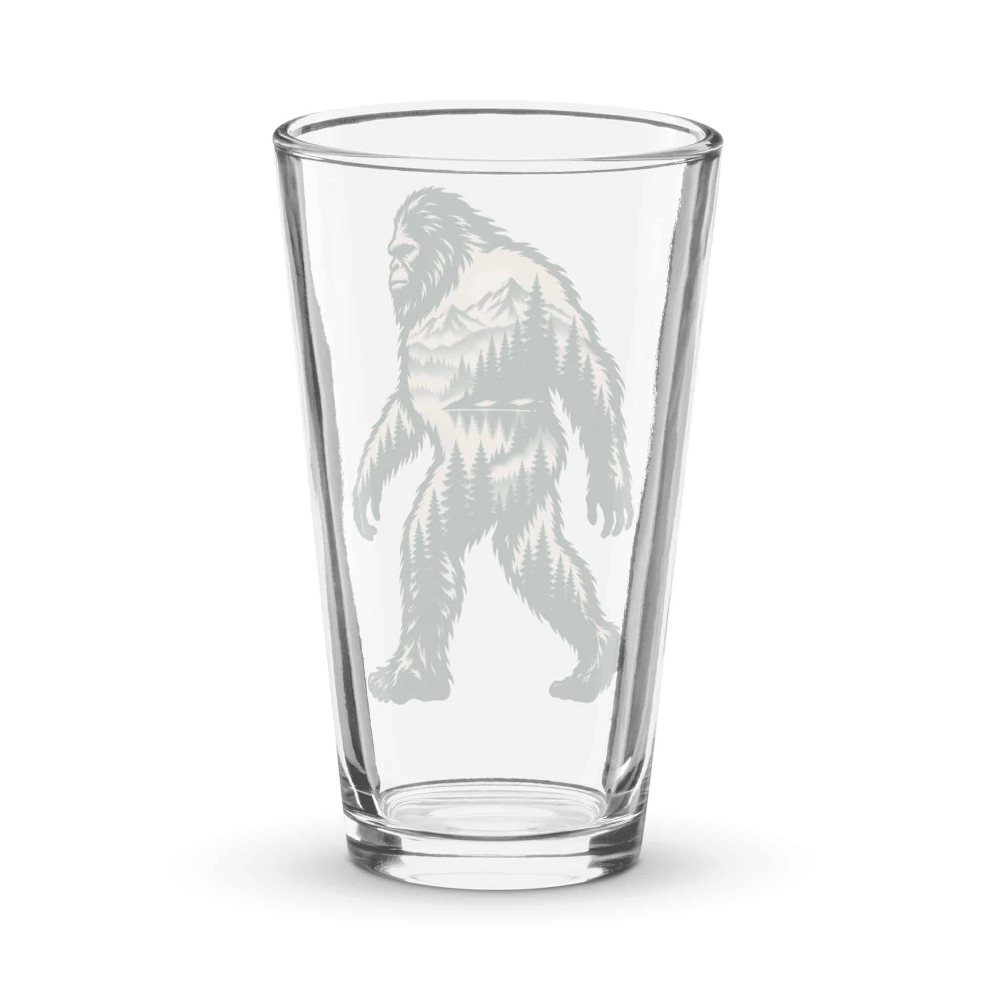 Pine Forest Bigfoot Pint Glass