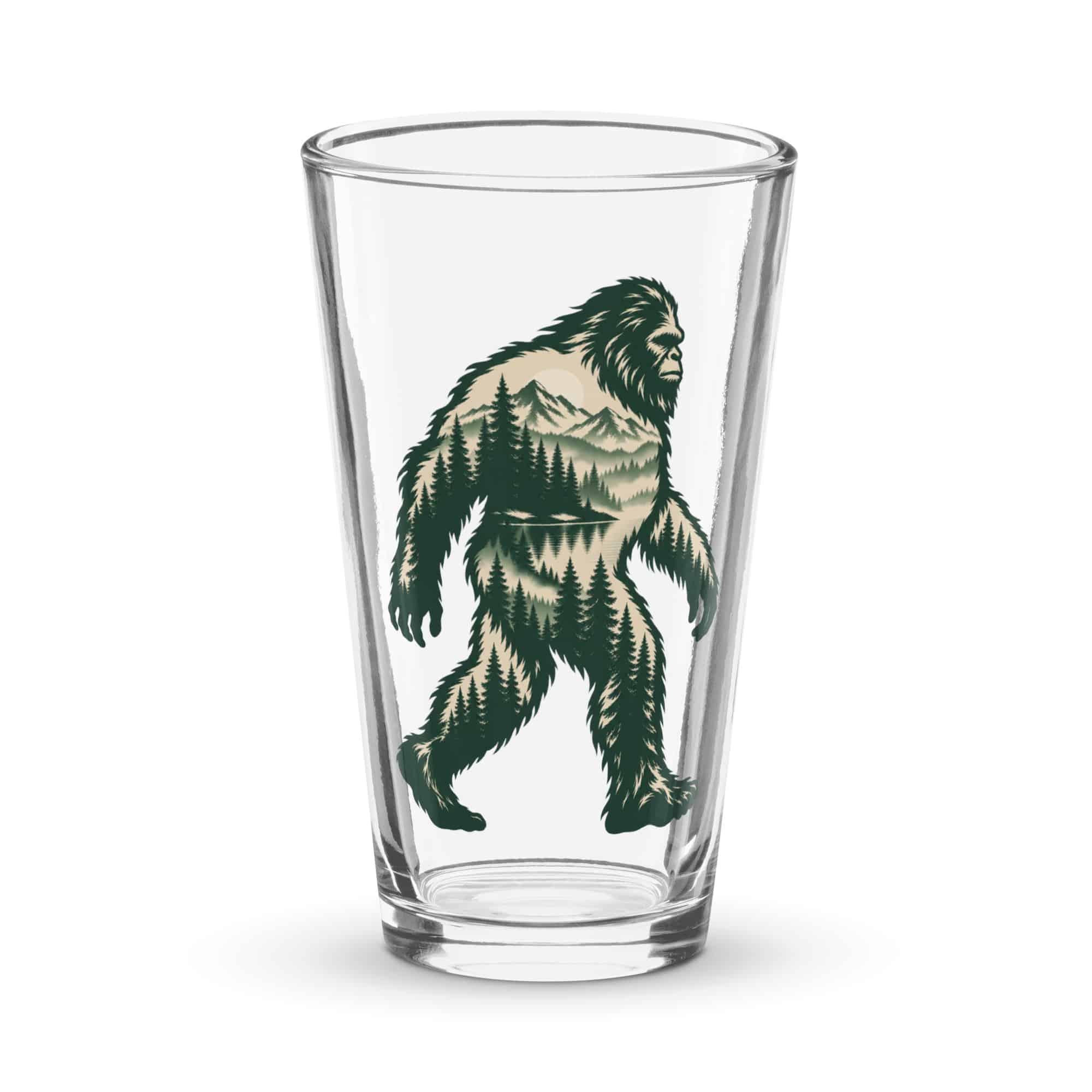 Pine Forest Bigfoot Pint Glass