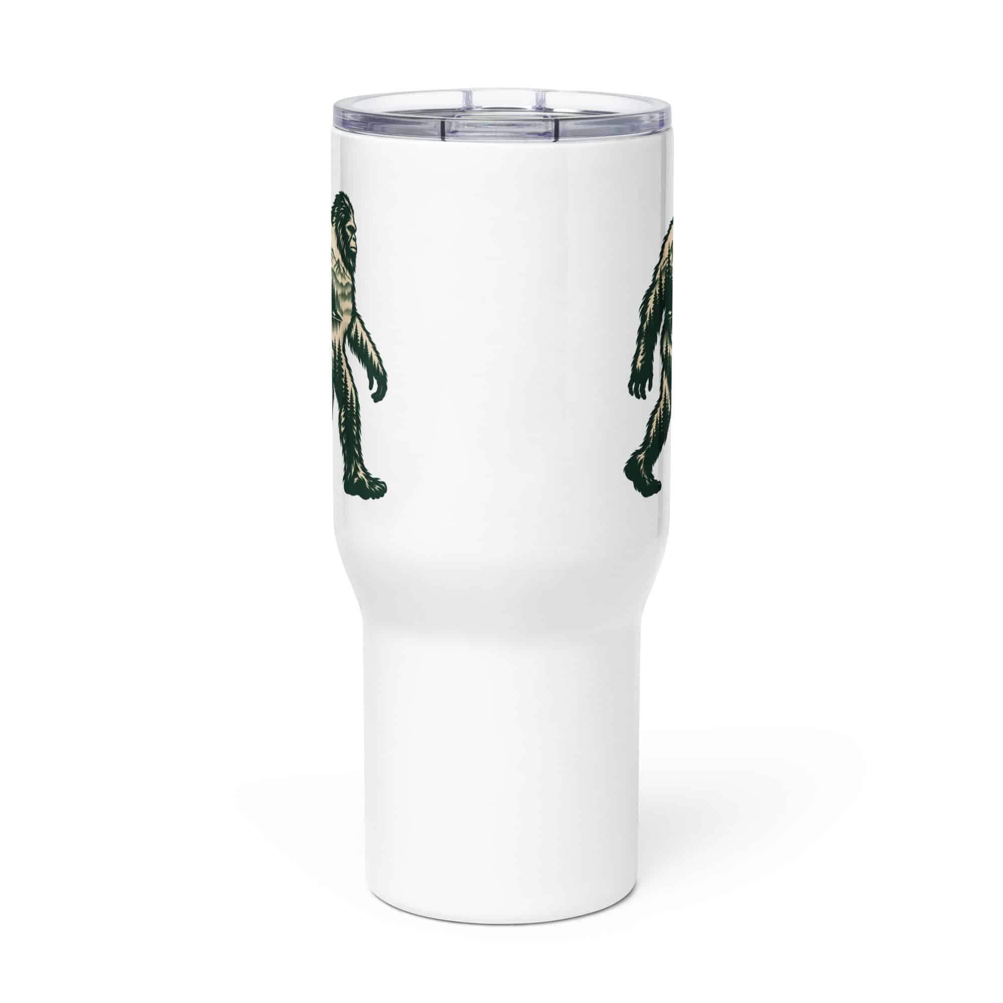 Pine Forest Bigfoot Travel Mug