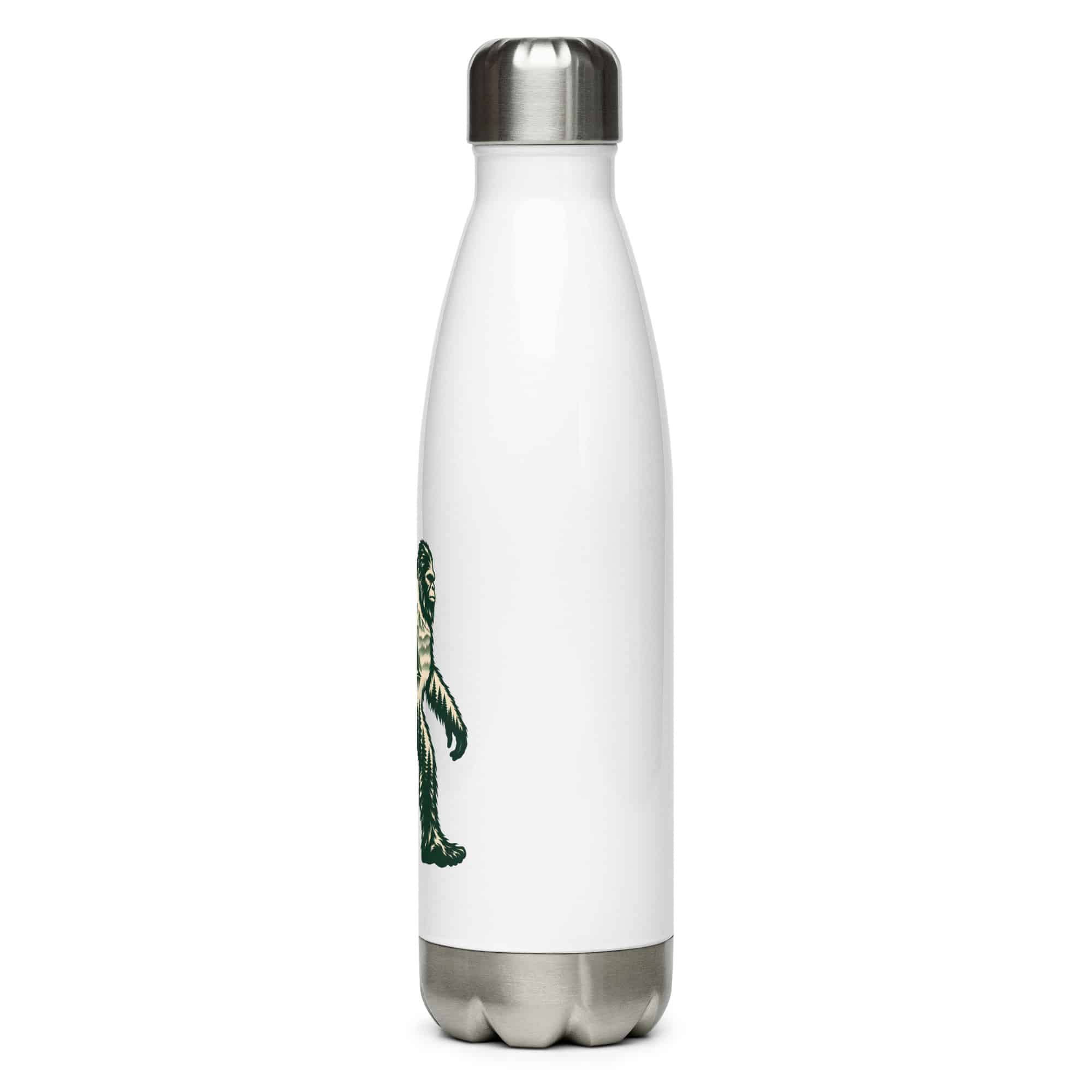 Pine Forest Cutout Bigfoot Water Bottle
