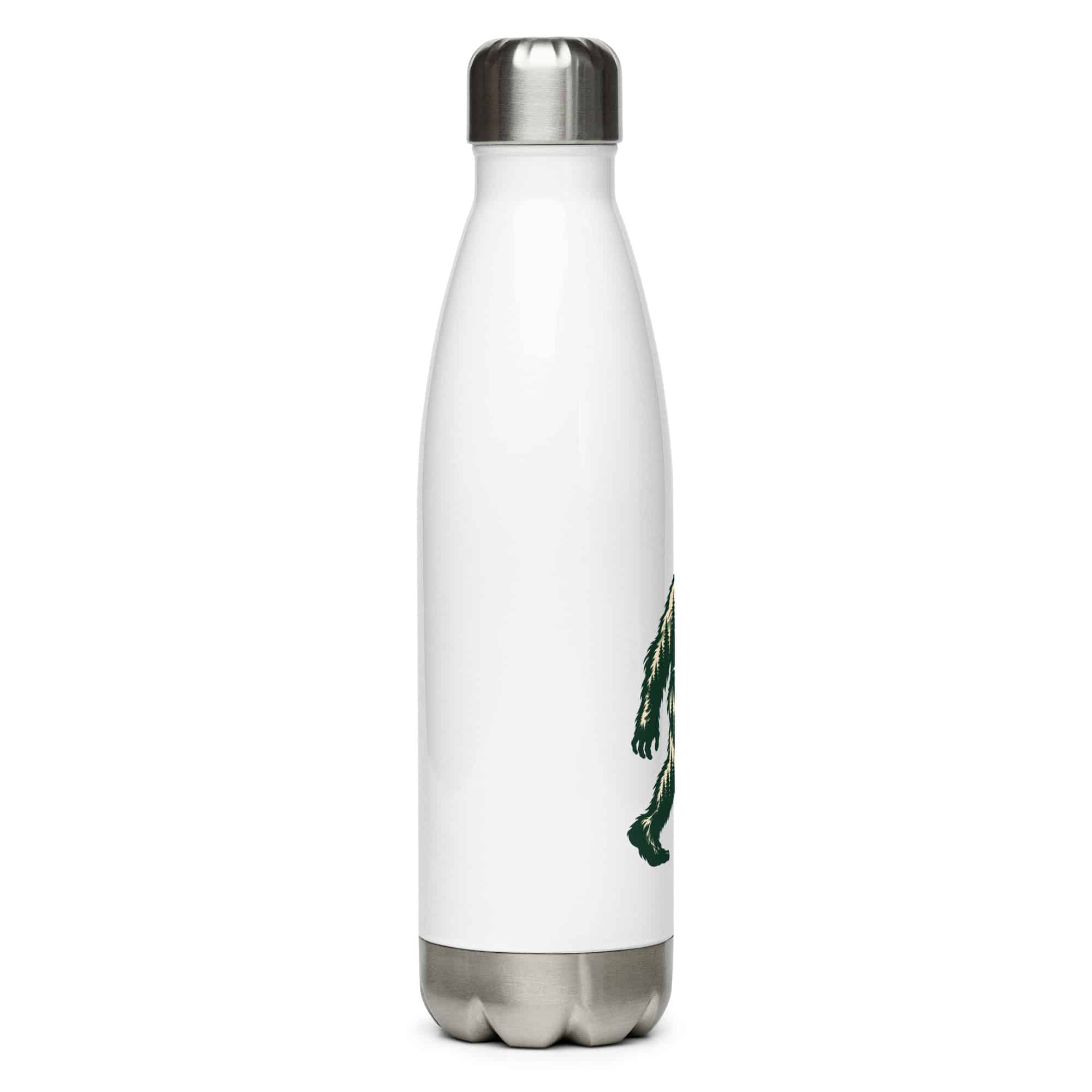 Pine Forest Cutout Bigfoot Water Bottle