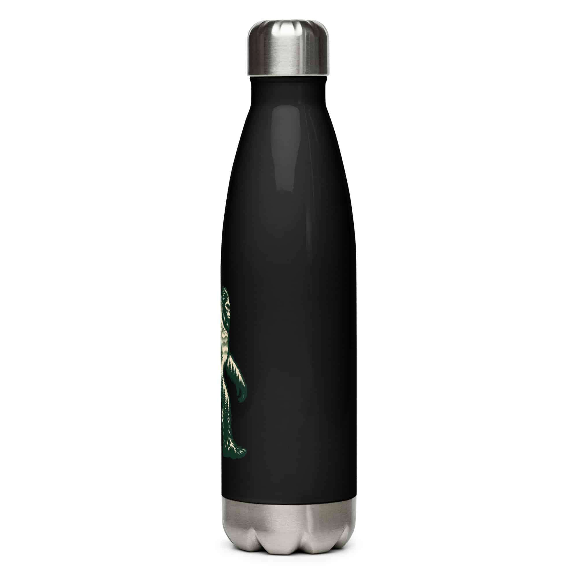 Pine Forest Cutout Bigfoot Water Bottle
