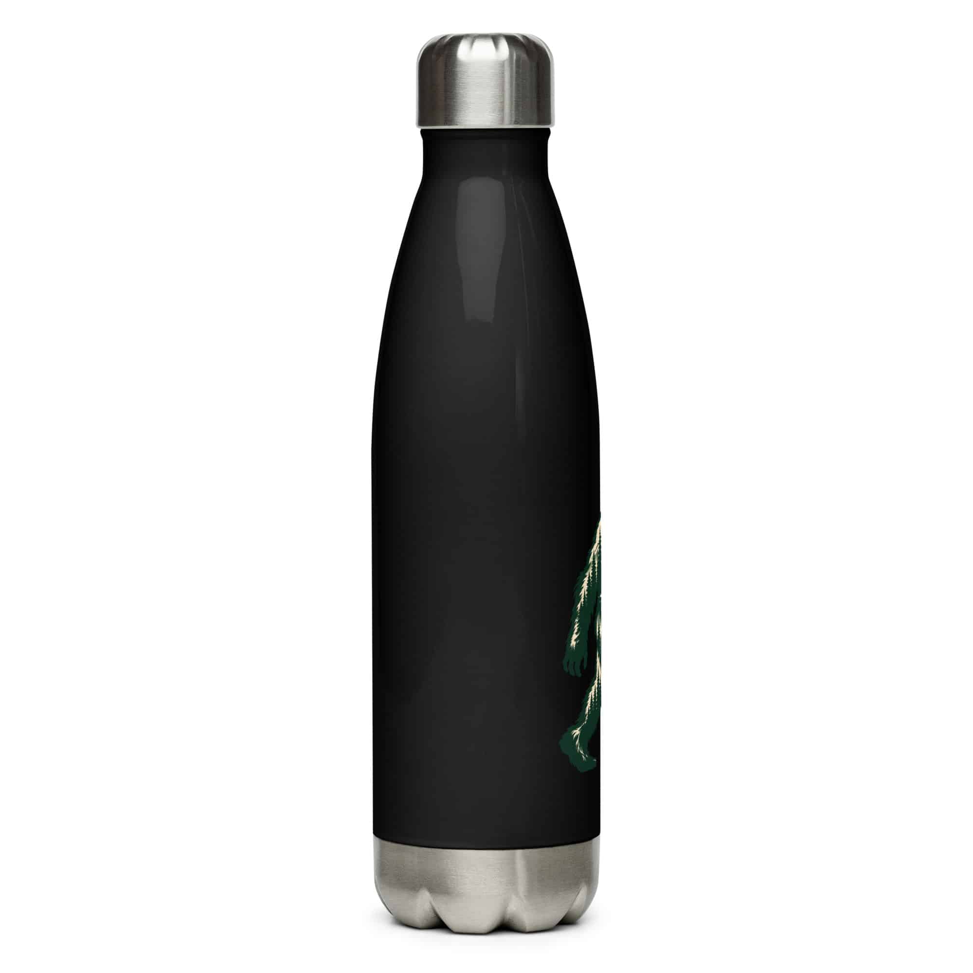 Pine Forest Cutout Bigfoot Water Bottle
