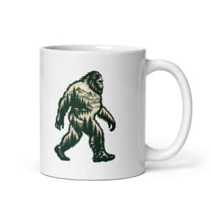 07 Pine Forest Cutout White Ceramic Coffee Mug - 11 oz - Main