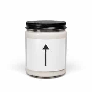 07 Upward Trail Arrow Black Soy Wax Candle - 9oz - Main