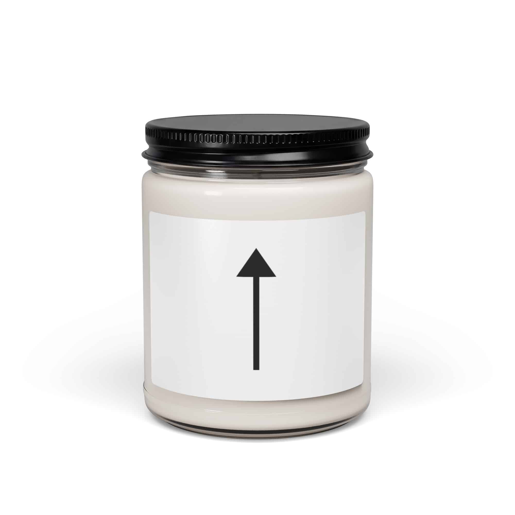 Black Upward Trail Arrow Candle