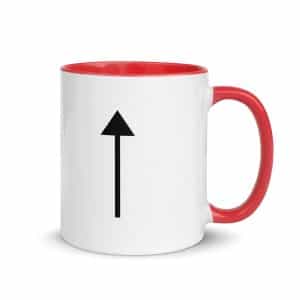 07 Upward Trail Arrow Black Color Inside Coffee Mug - 11 oz - Main