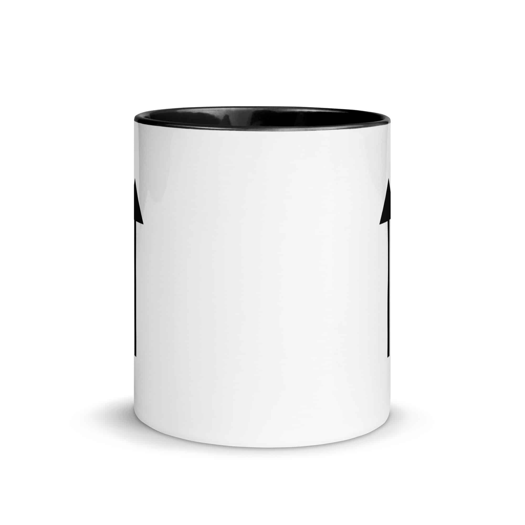 Black Upward Trail Arrow Color Inside Mug